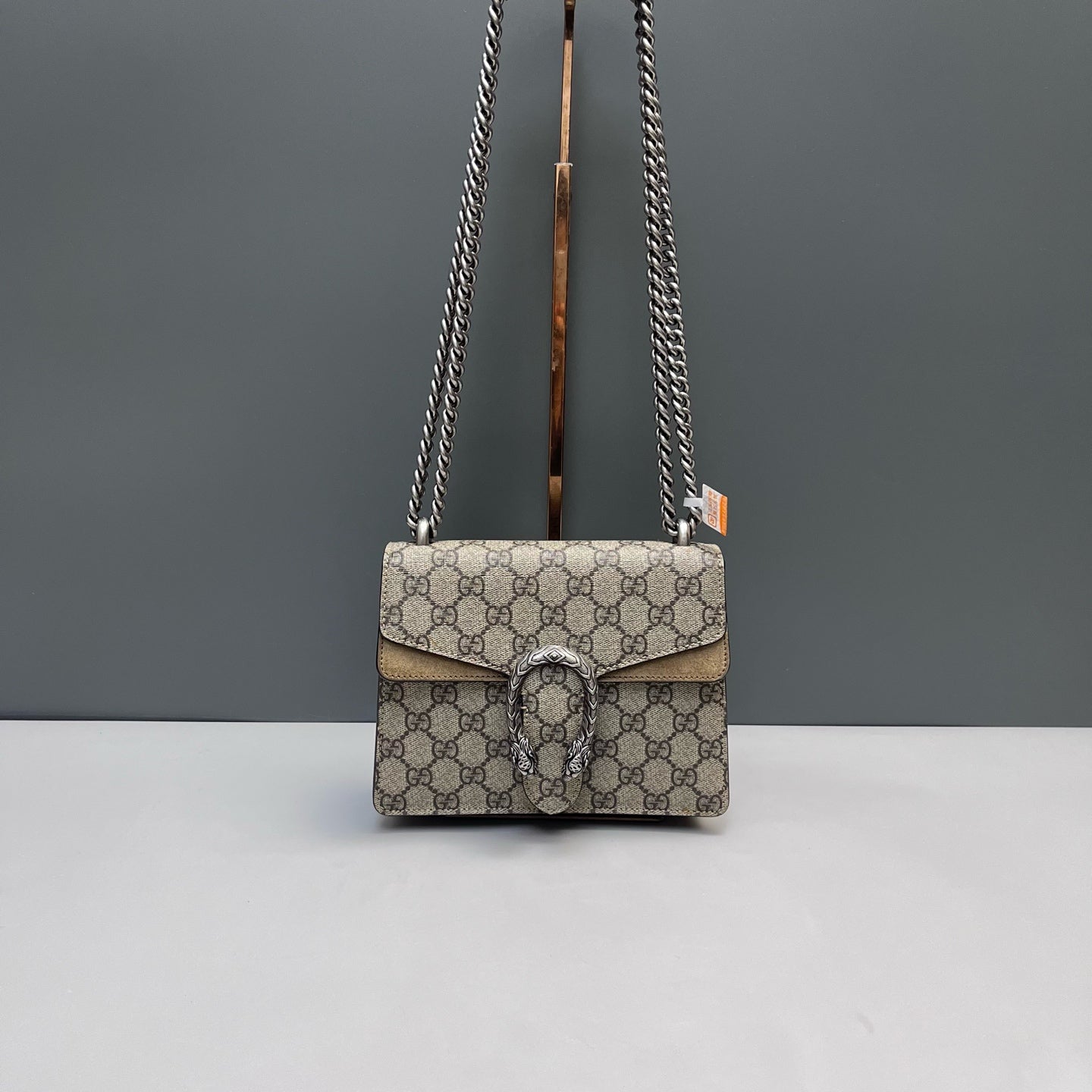 Gucci - Dionysus Chain Bag - GG Supreme canvas and suede - Beige - (mini)