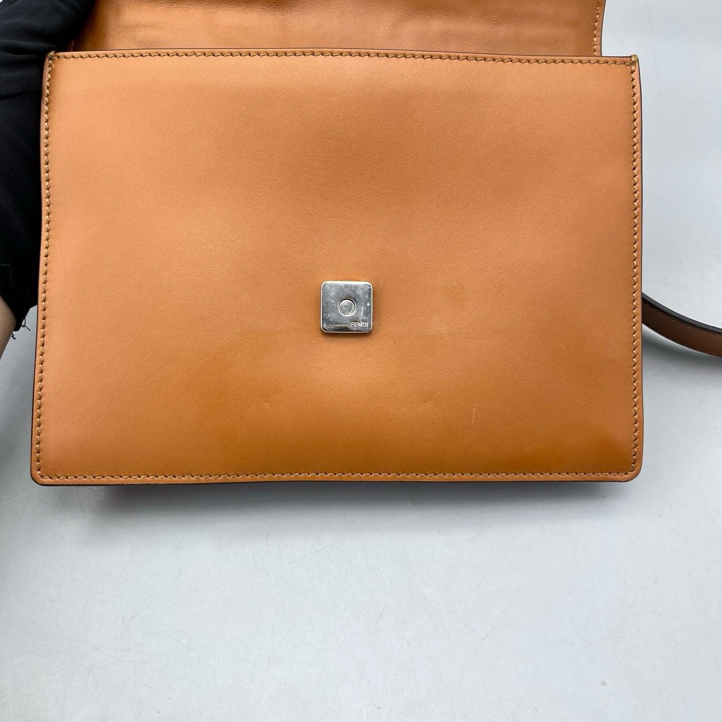 Fendi - A7637e - Leather and Canvas - Brown - (small)