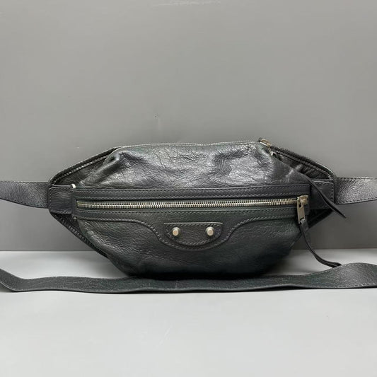 Balenciaga - Explorer Classic Studs Belt Bag - Leather - Grey - (medium)