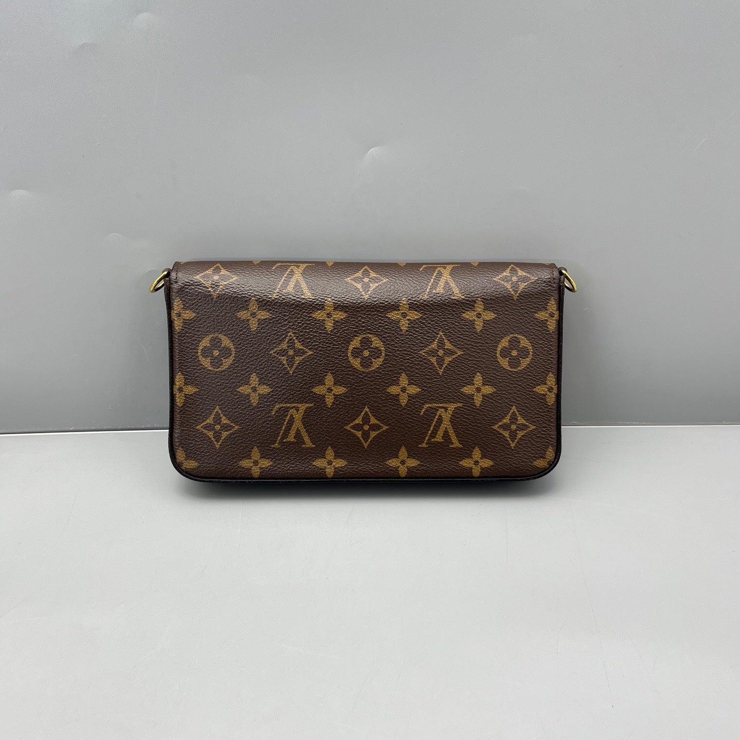 Louis Vuitton - Pochette Félicie - Monogram coated canvas with smooth leather trim - Brown - (mini)