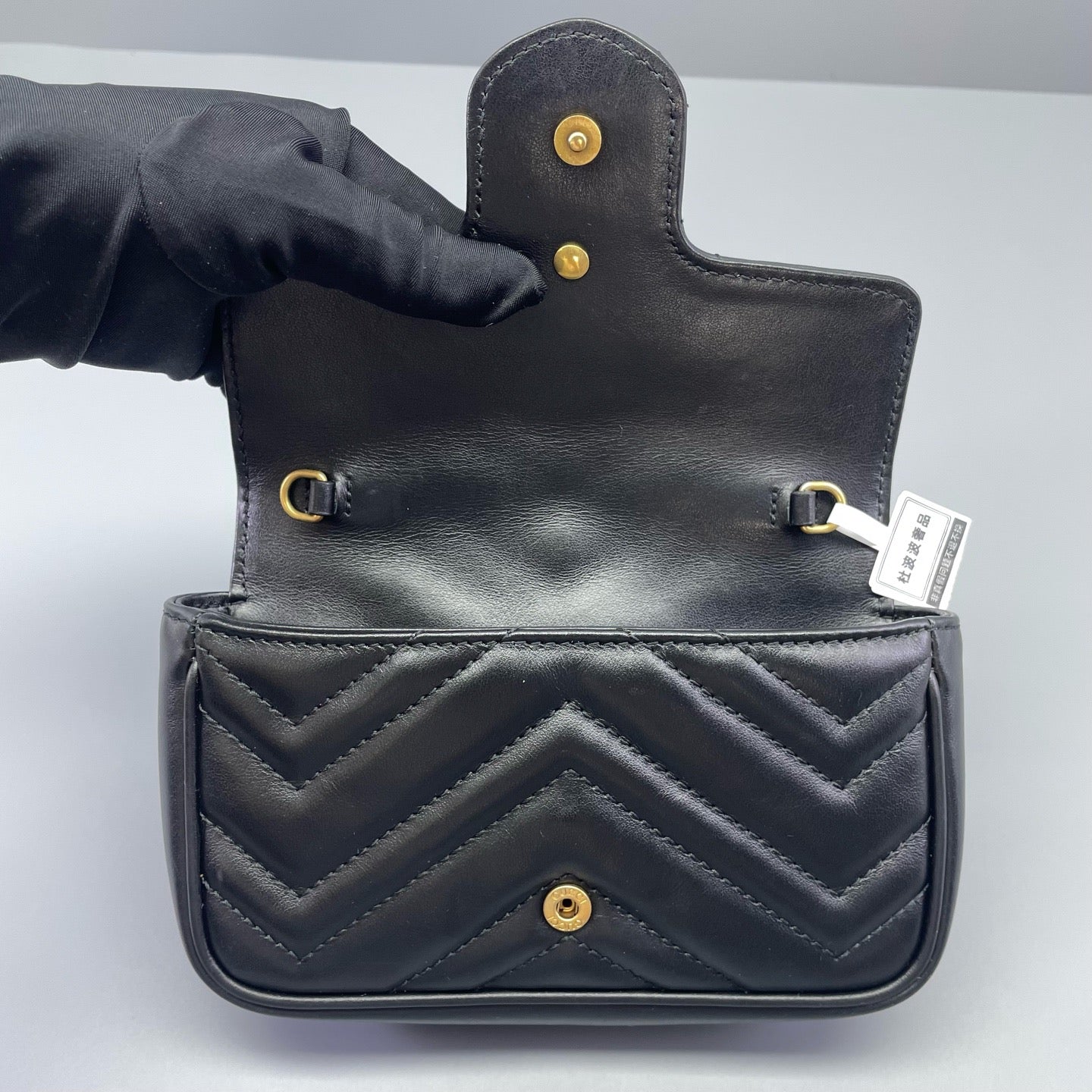 Gucci - Marmont Super Mini - Matelassé leather - Black - (mini)