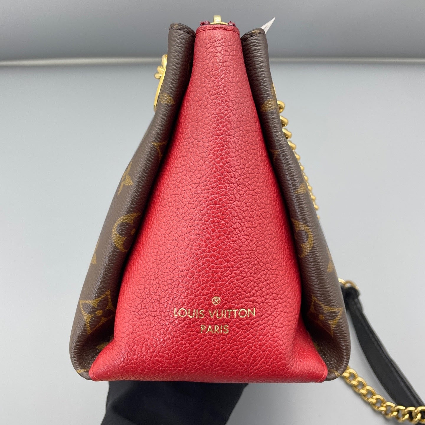 Louis Vuitton - Sûrene BB - Monogram coated canvas with grained leather trim - Monogram Brown and Red - (small)