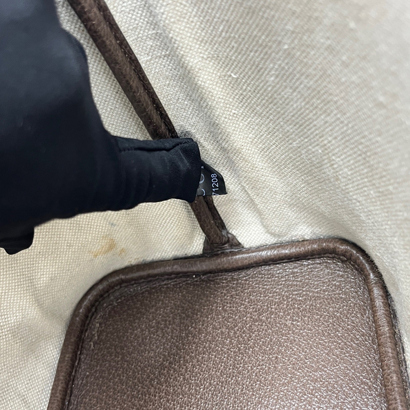 Gucci - GG Supreme Tote Bag - Coated canvas with leather trim - Brown - (Medium)