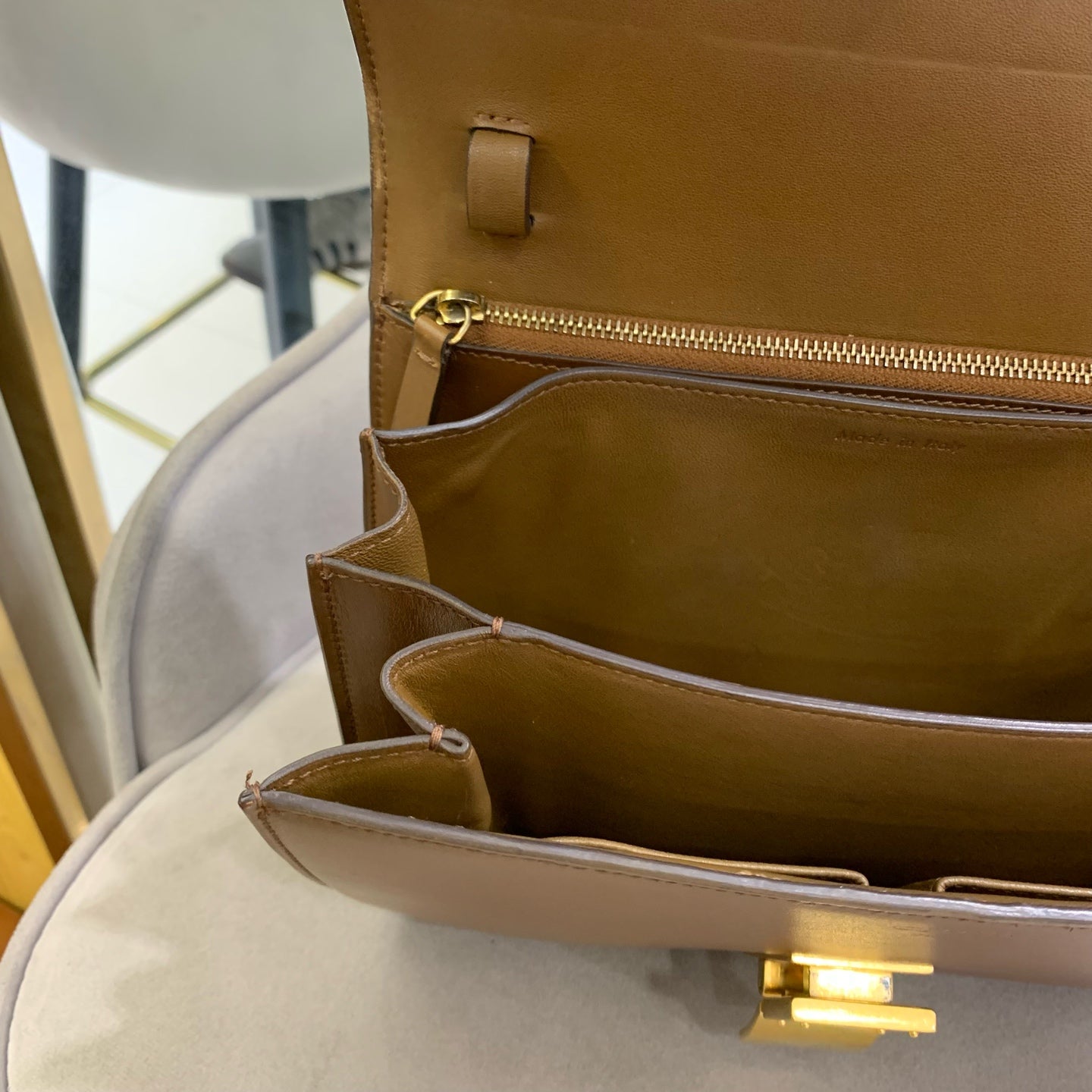 Celine - Classic Box - Calf leather - Brown - (medium)