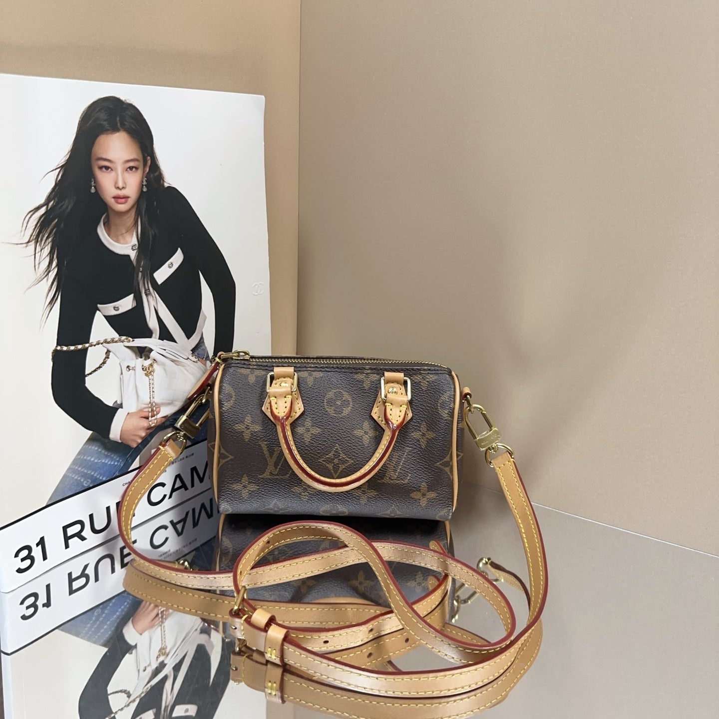 Louis Vuitton - Speedy Nano - Monogram coated canvas with Vachetta leather trim - Brown - (mini)