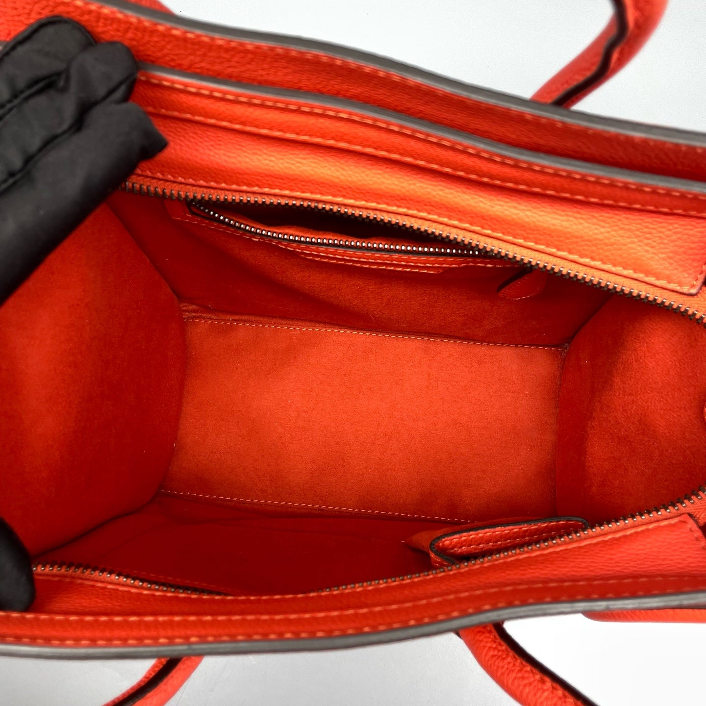 Celine - Luggage Tote - Grained calfskin leather - Orange - (Small)