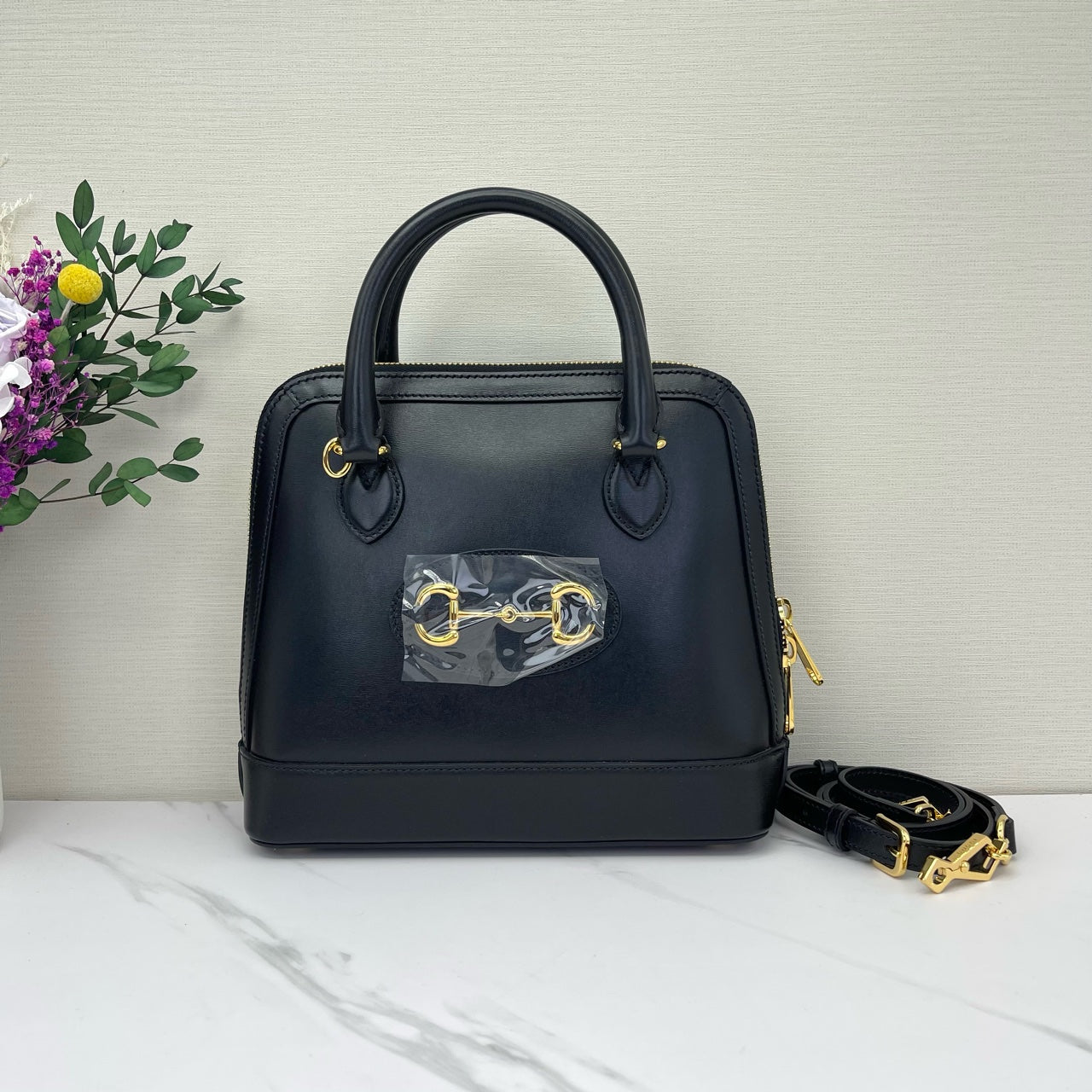 Gucci - 1955 Horsebit Dome Satchel - Leather - Black - (small)