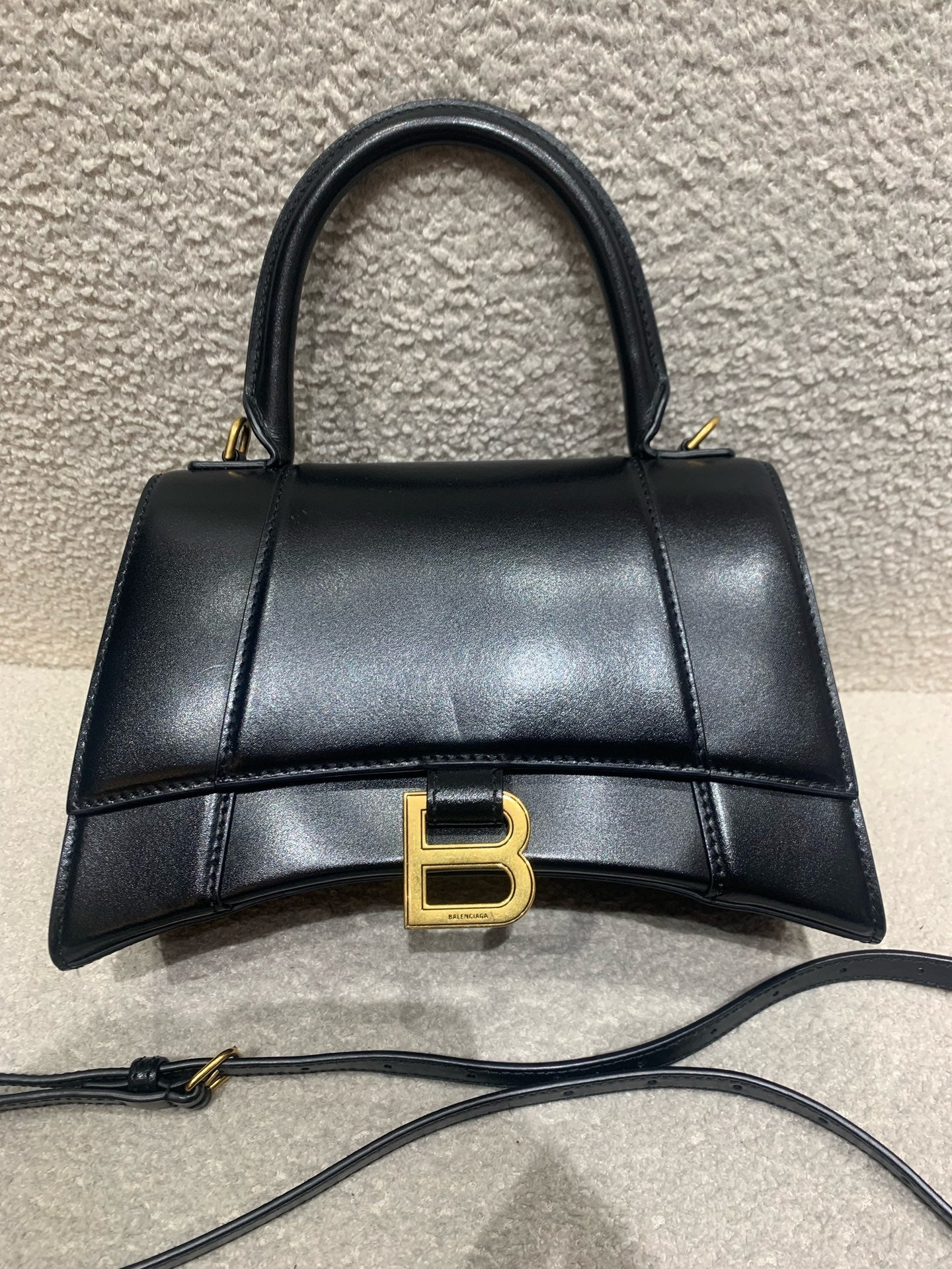 Balenciaga - Hourglass - Smooth calfskin leather - Black - (Small)