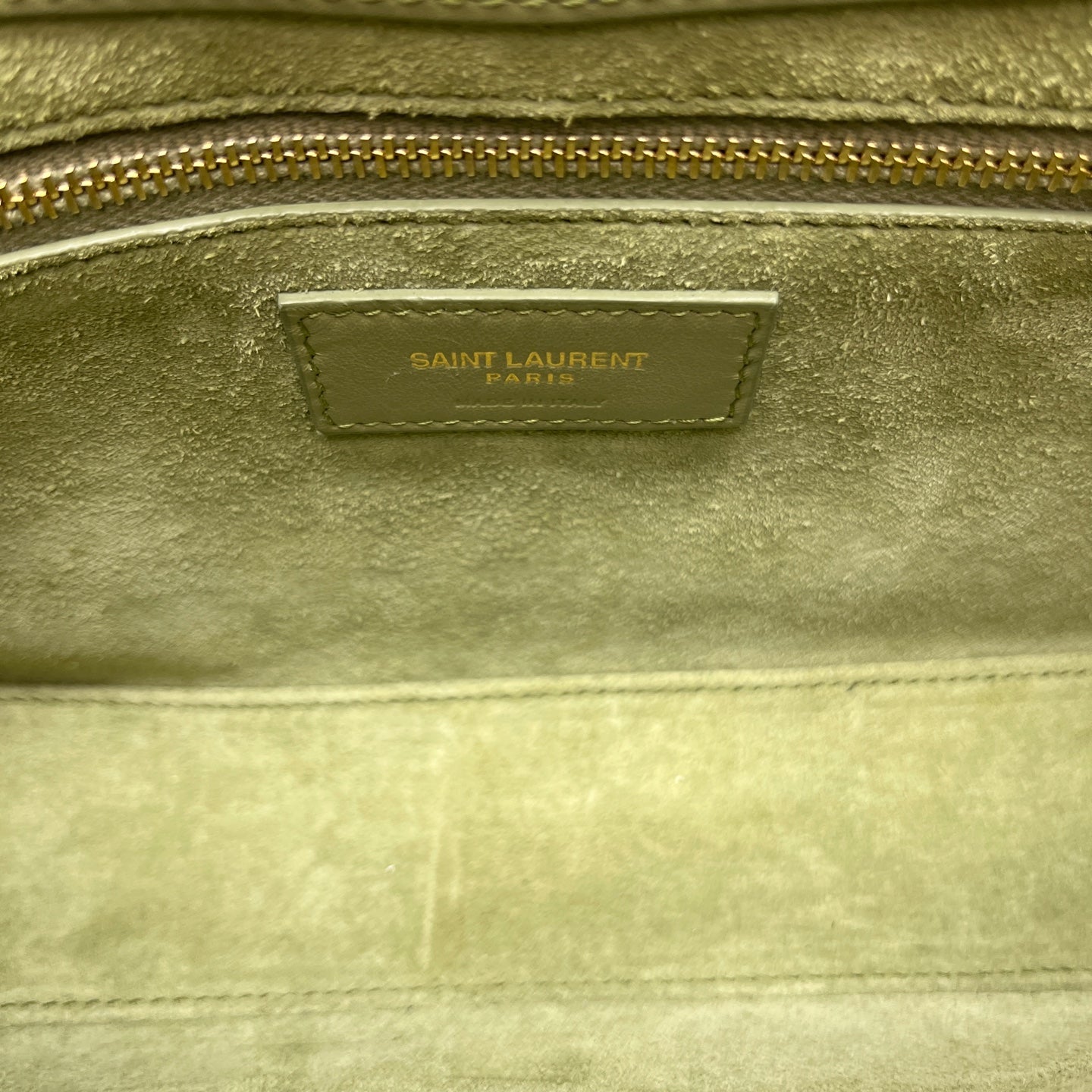 Saint Laurent - Hopo Shoulder Bag - Leather - Green - (mini)