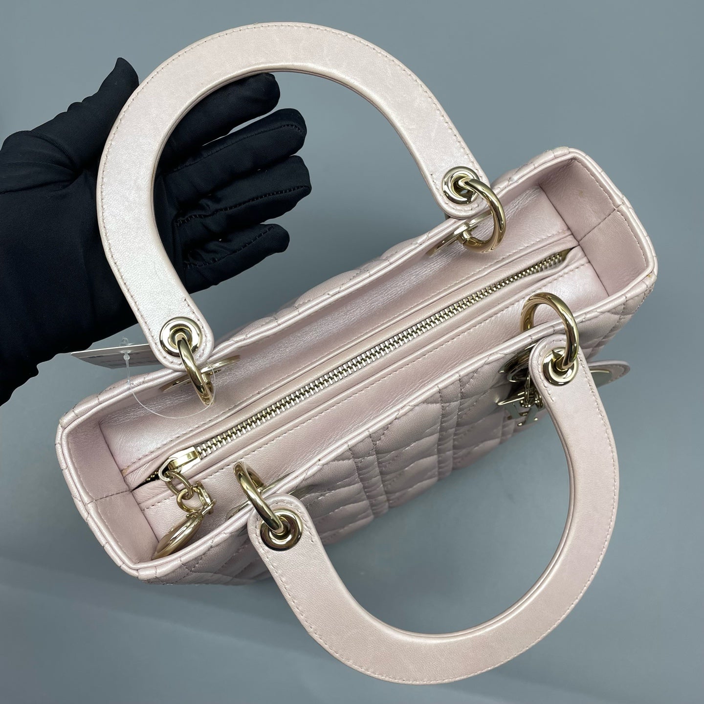 Dior - Lady Dior - Lambskin leather - Pink - (Medium)