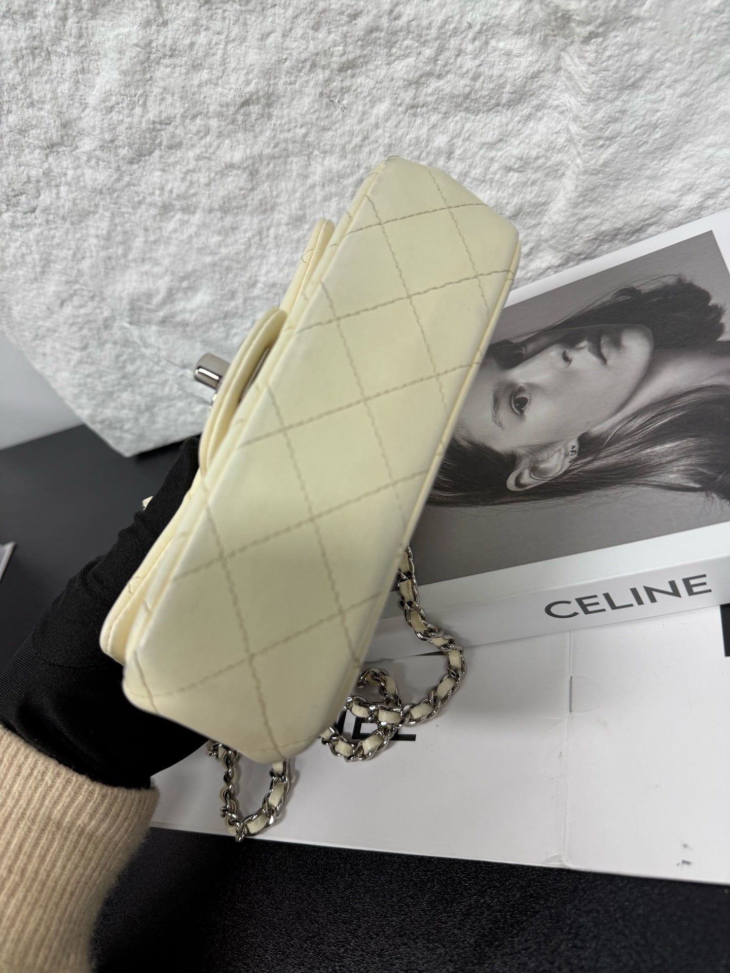 Chanel - Classic Flap Mini - Lambskin leather - Cream - (mini)