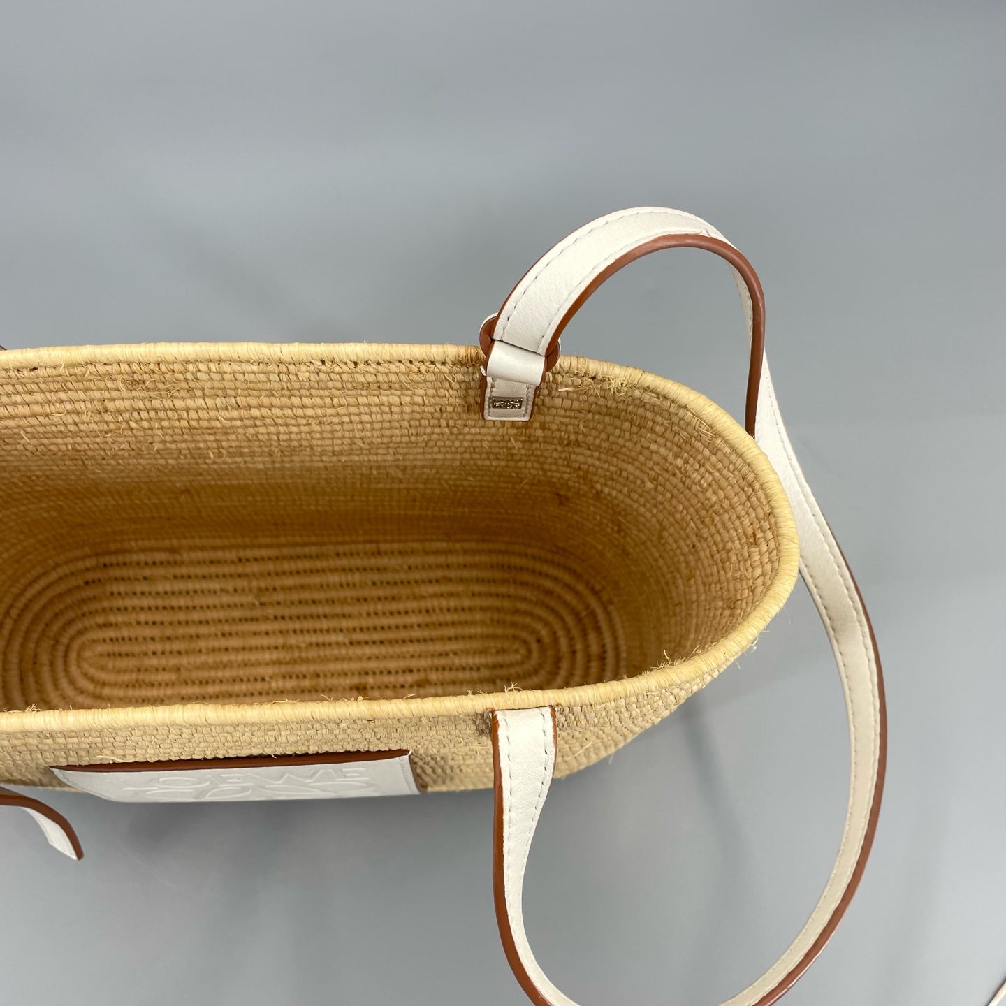 Loewe - Basket Bag - Wicker and Leather - Beige - (small)