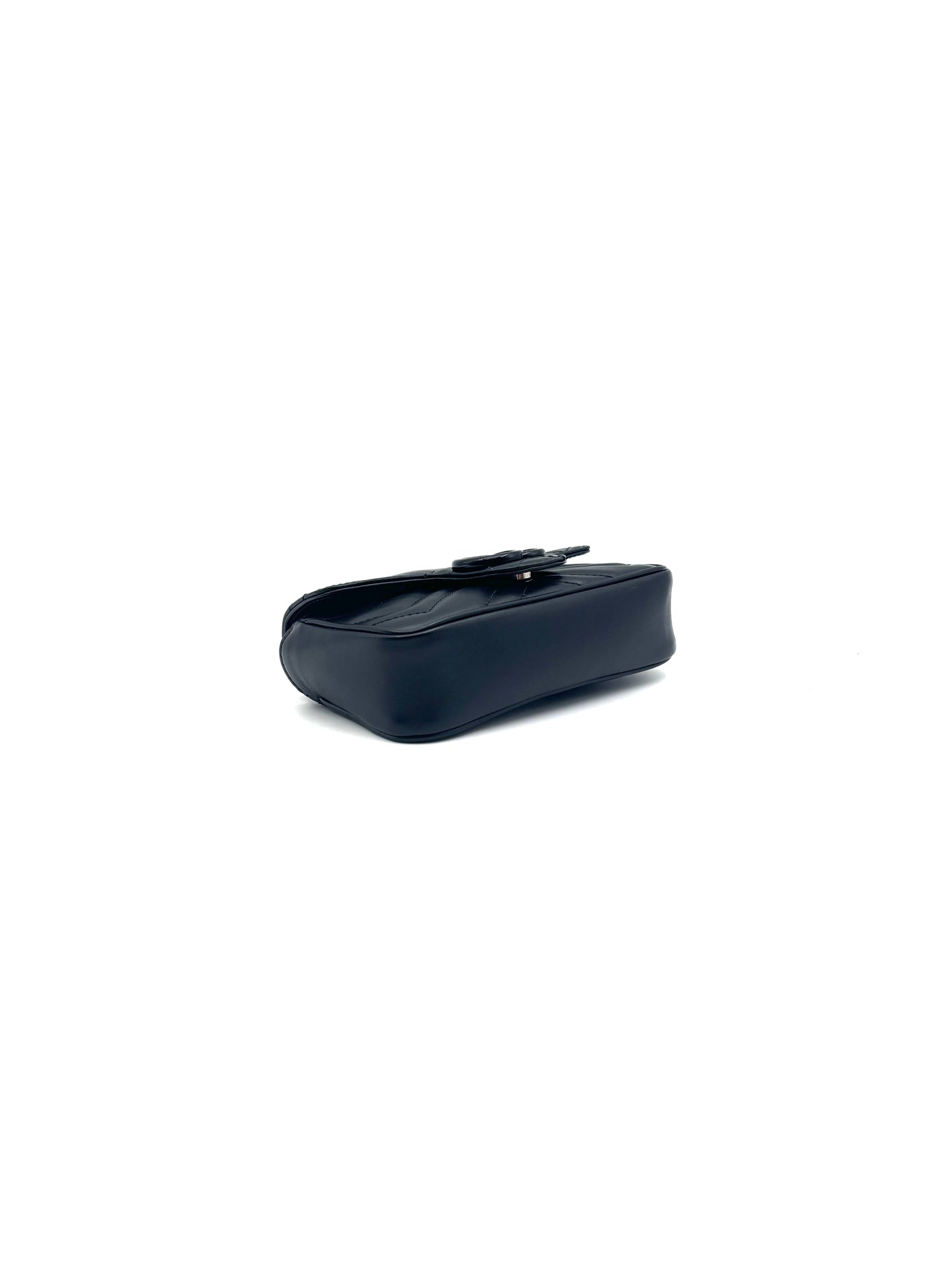 Gucci - GG Marmont So Black Mini - Leather - Black - (mini)