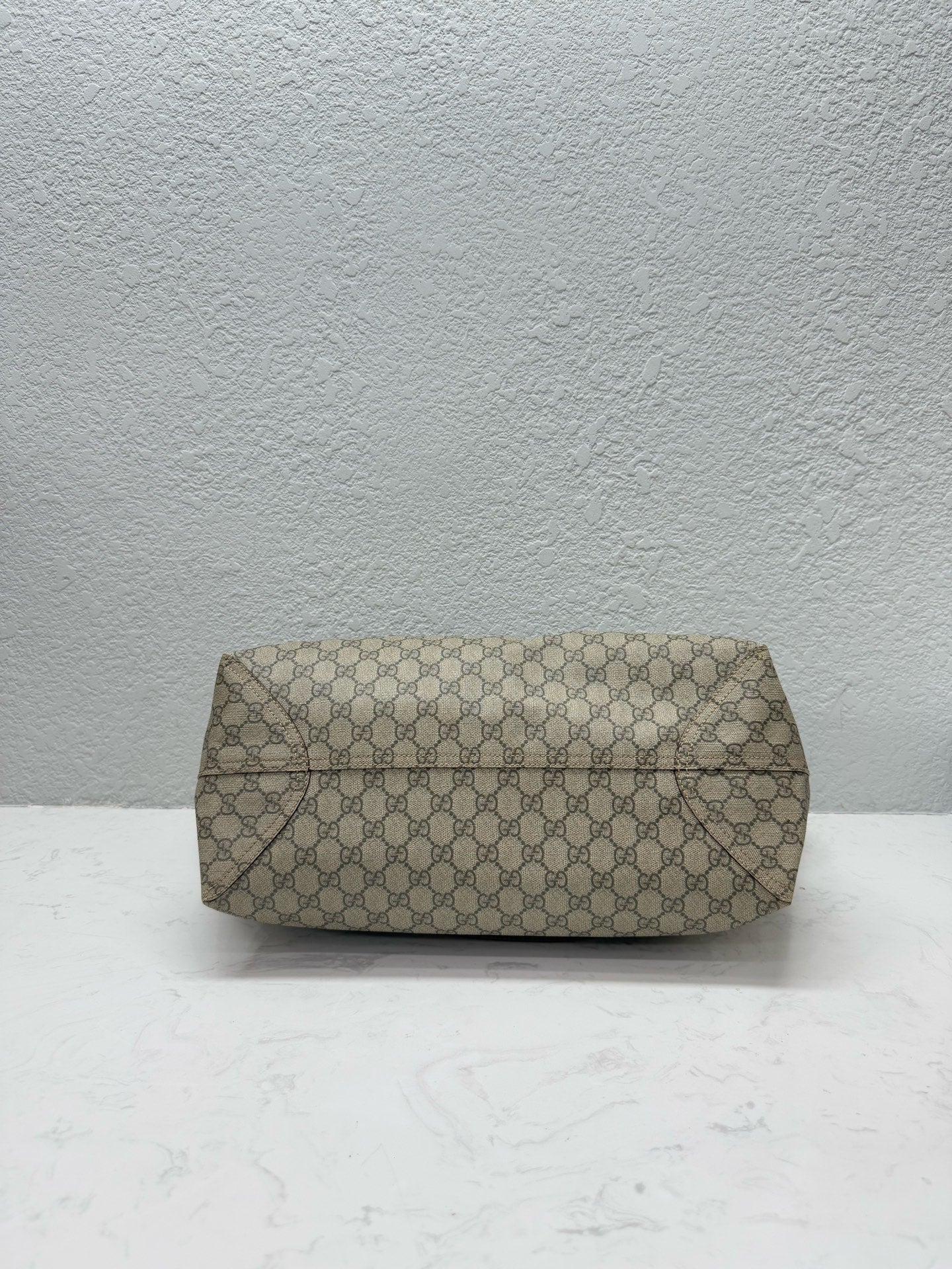 Gucci - GG Supreme Tote - Coated canvas, Leather - Beige - (medium)