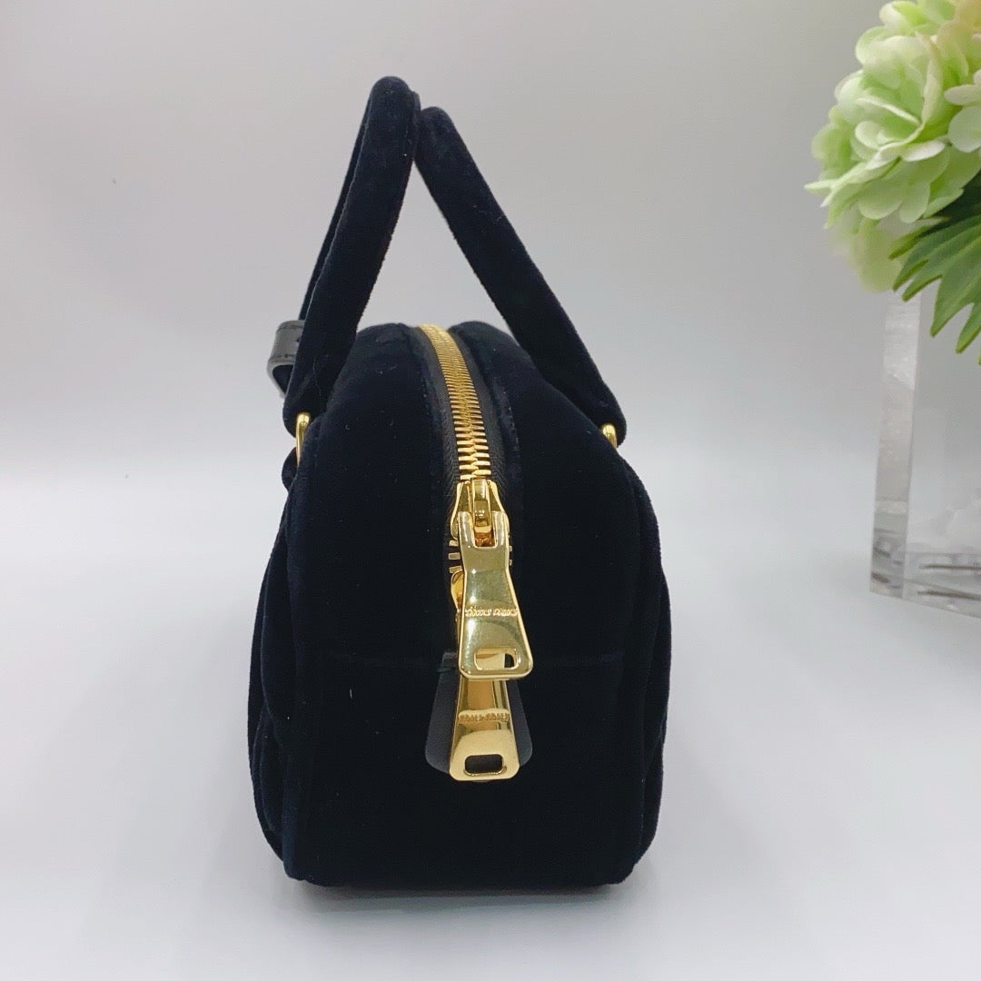 Miu Miu - Bauletto - Velvet - Black - (mini)