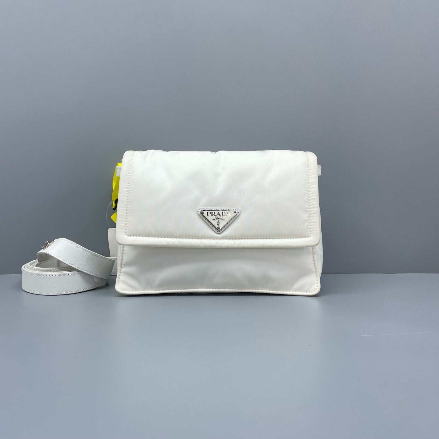 Prada - Cini Messenger Bag - Polyamide - White - (small)