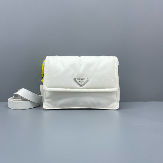 Prada - Cini Messenger Bag - Polyamide - White - (small)