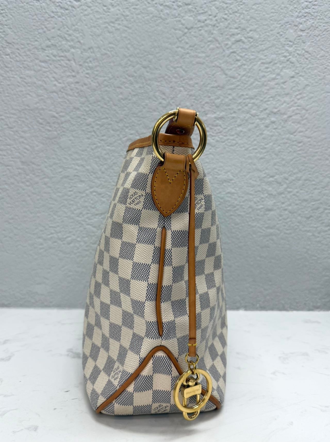 Louis Vuitton - Delightful PM - Damier Azur coated canvas with natural cowhide leather trim - White - (small)