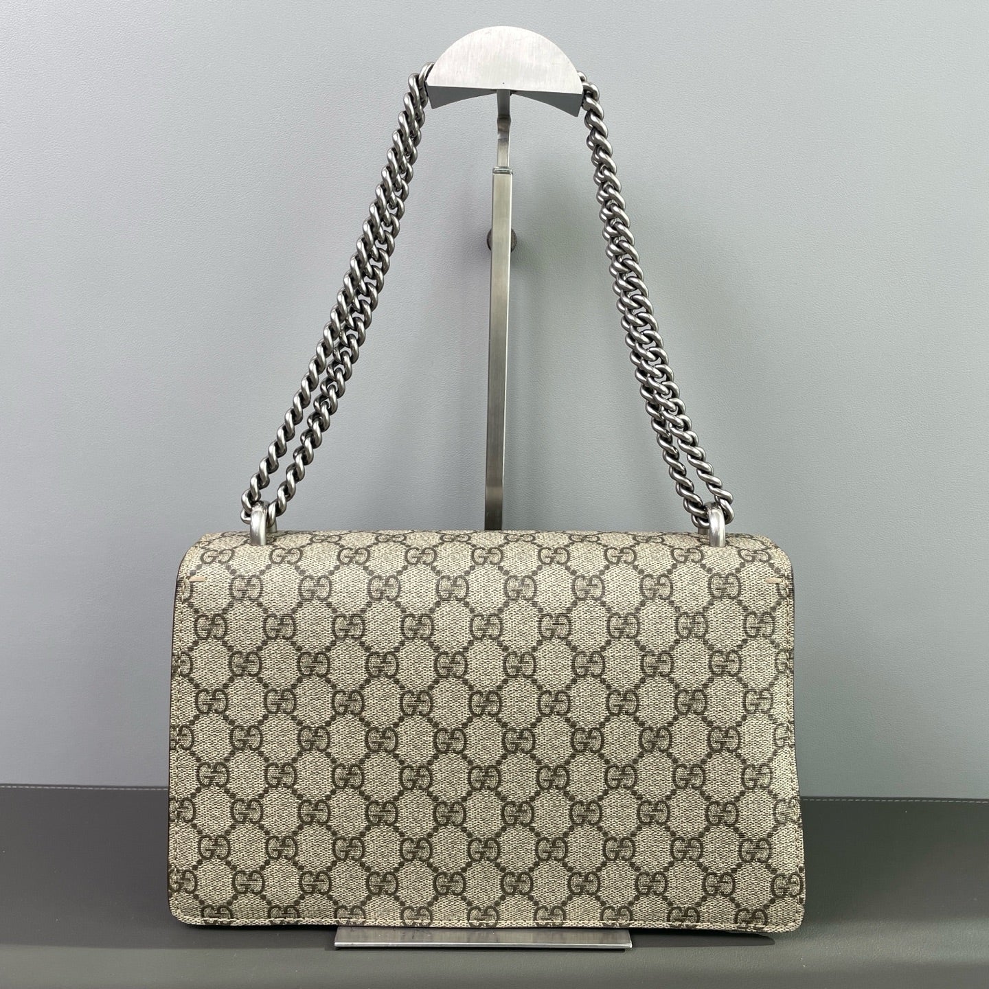 Gucci - Dionysus Shoulder Bag - GG Supreme canvas and Suede - Beige - (medium)