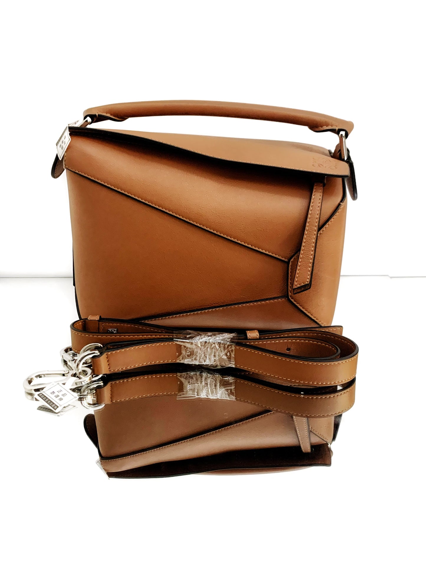 Loewe - Puzzle Edge Small Bag - Calfskin leather - Brown - (small)