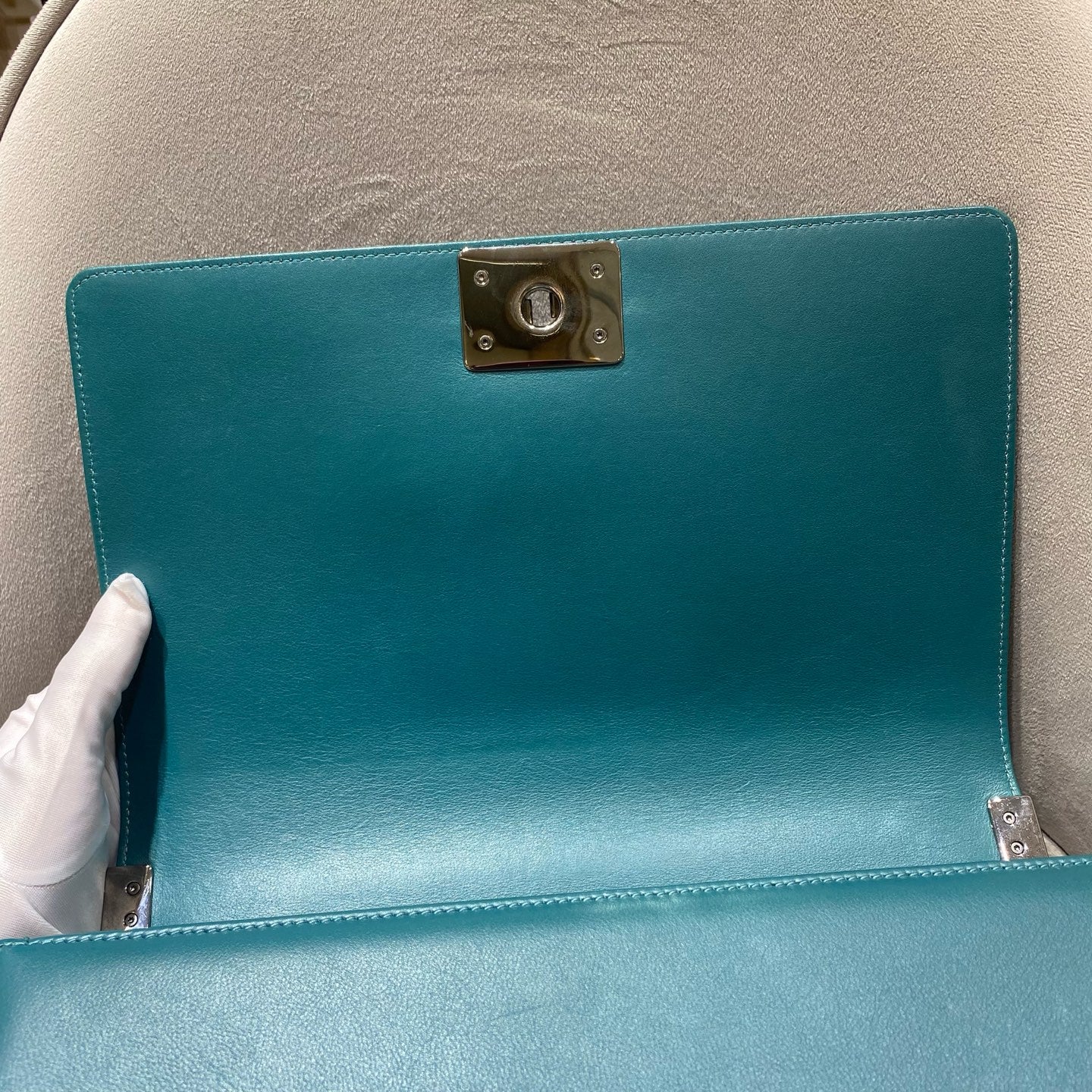 Chanel - Boy Bag - Smooth Calfskin Leather - Green - (Large)