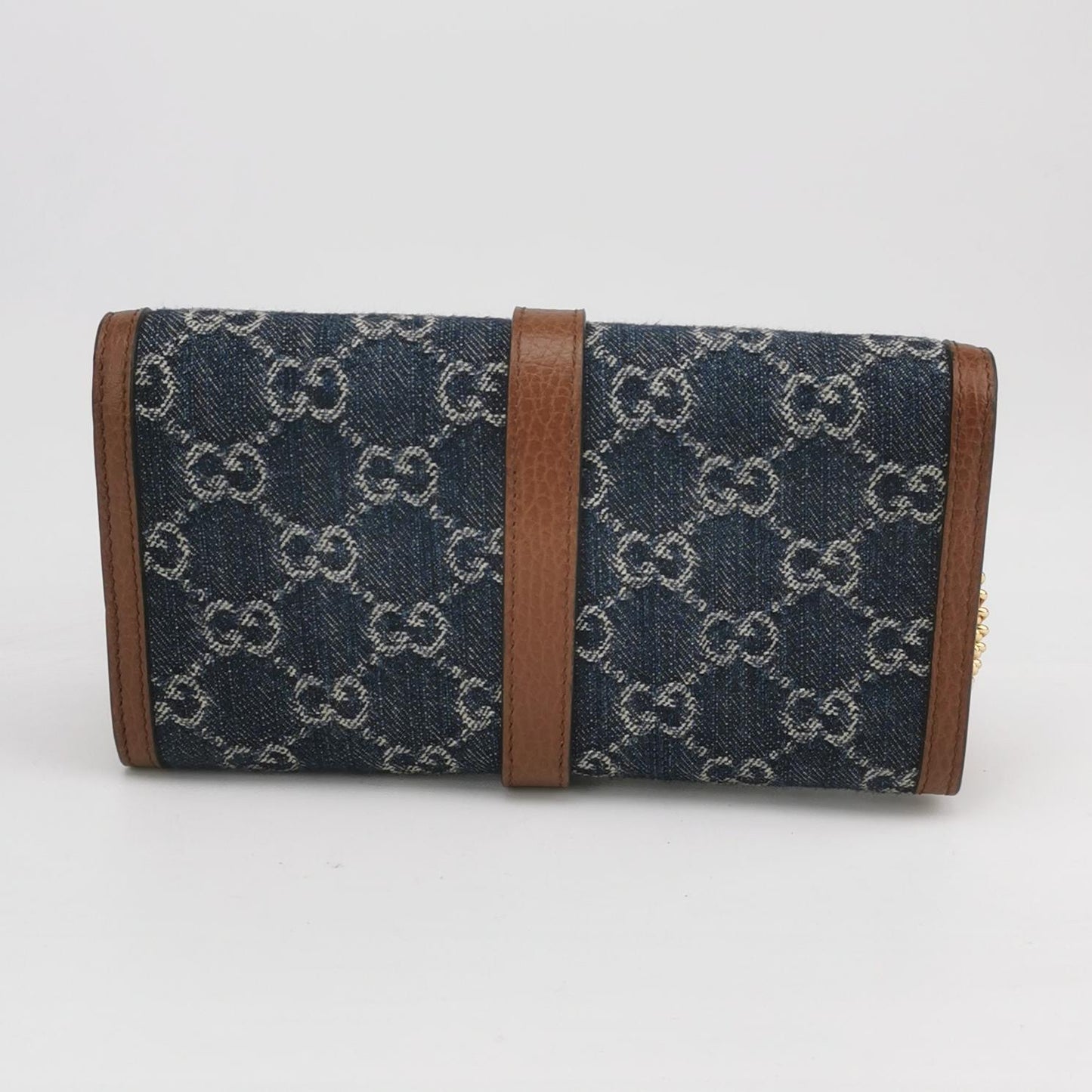 Gucci - Jackie 1961 WOC - Denim with leather trim - Blue - (mini)