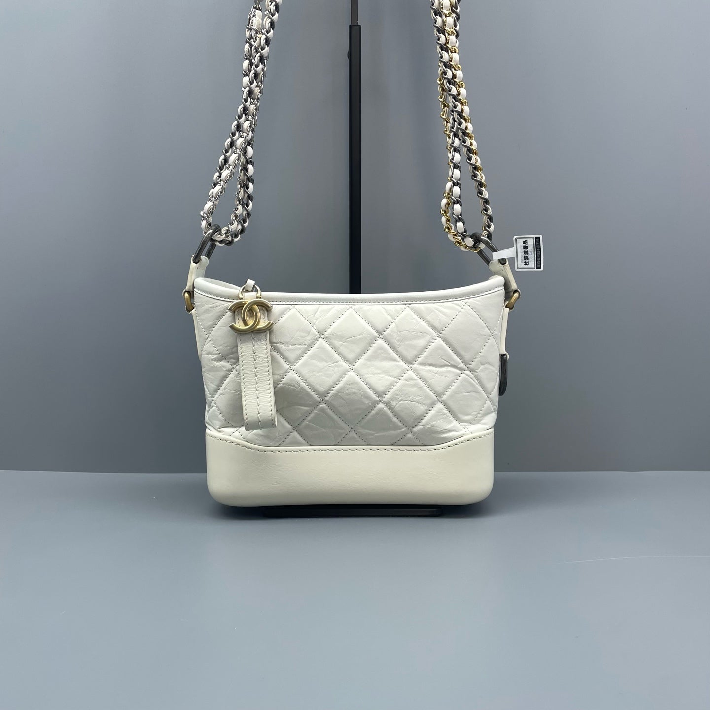 Chanel - Gabrielle Hobo Bag (Small) - Leather - White - (Small)