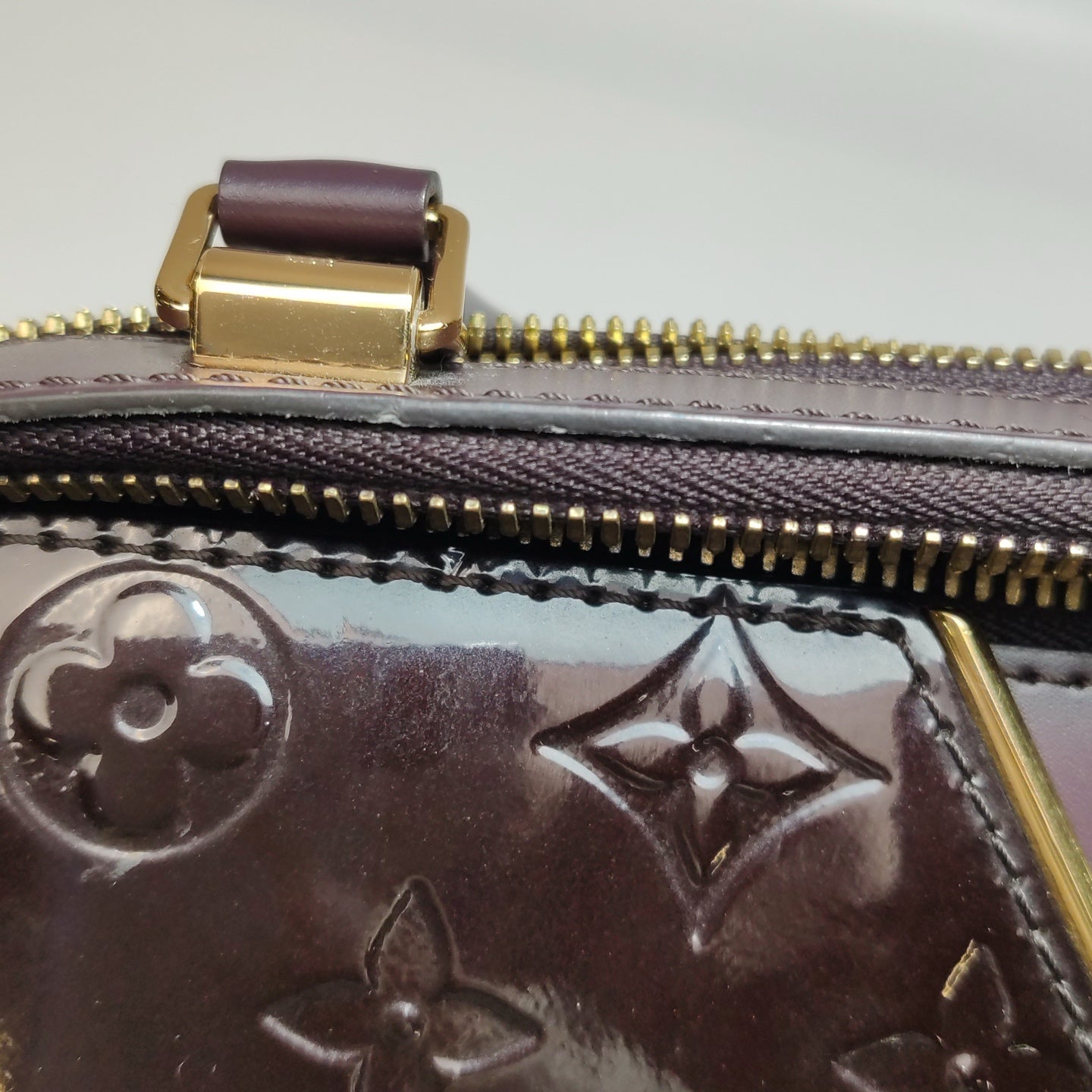 Louis Vuitton - Melrose - Patent leather - Burgundy - (Medium)