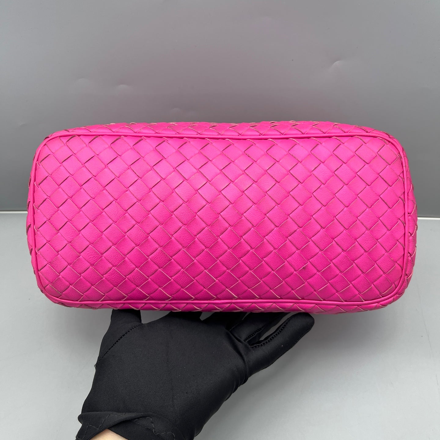 Bottega Veneta - Intrecciato Lunchbox Bag - Nappa leather - Hot Pink - (Small)