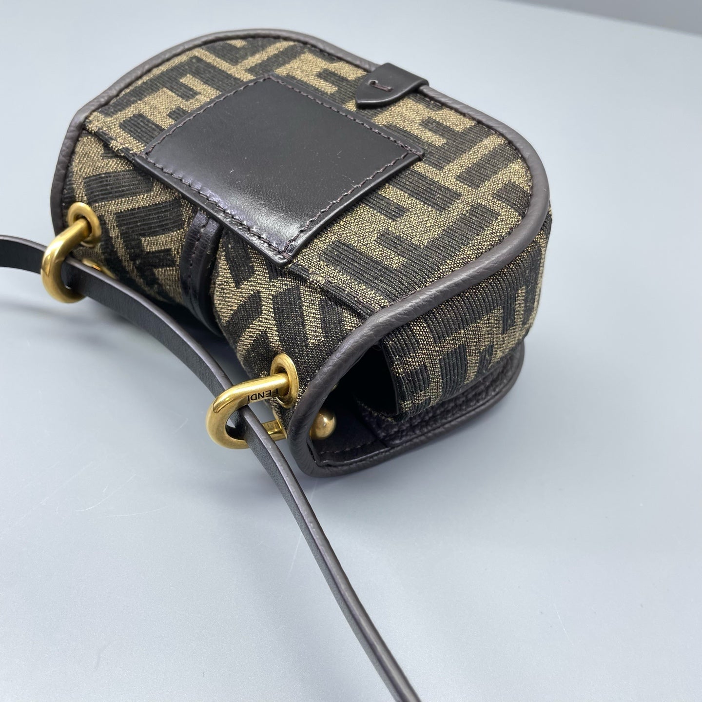 Fendi - Mini Baguette - Canvas and Leather - Brown - (mini)