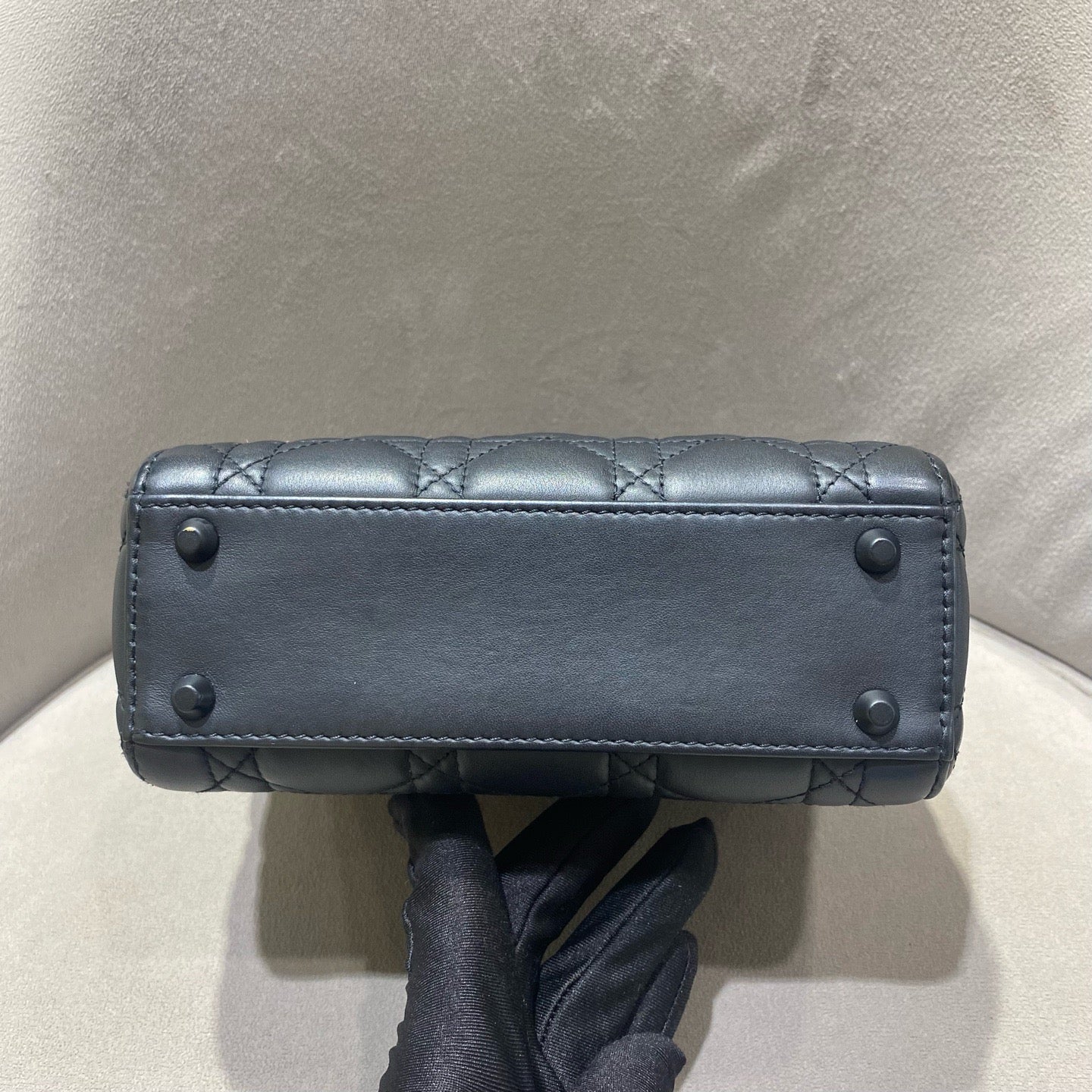 Dior - Lady Dior - Matte lambskin leather - Black - (mini)