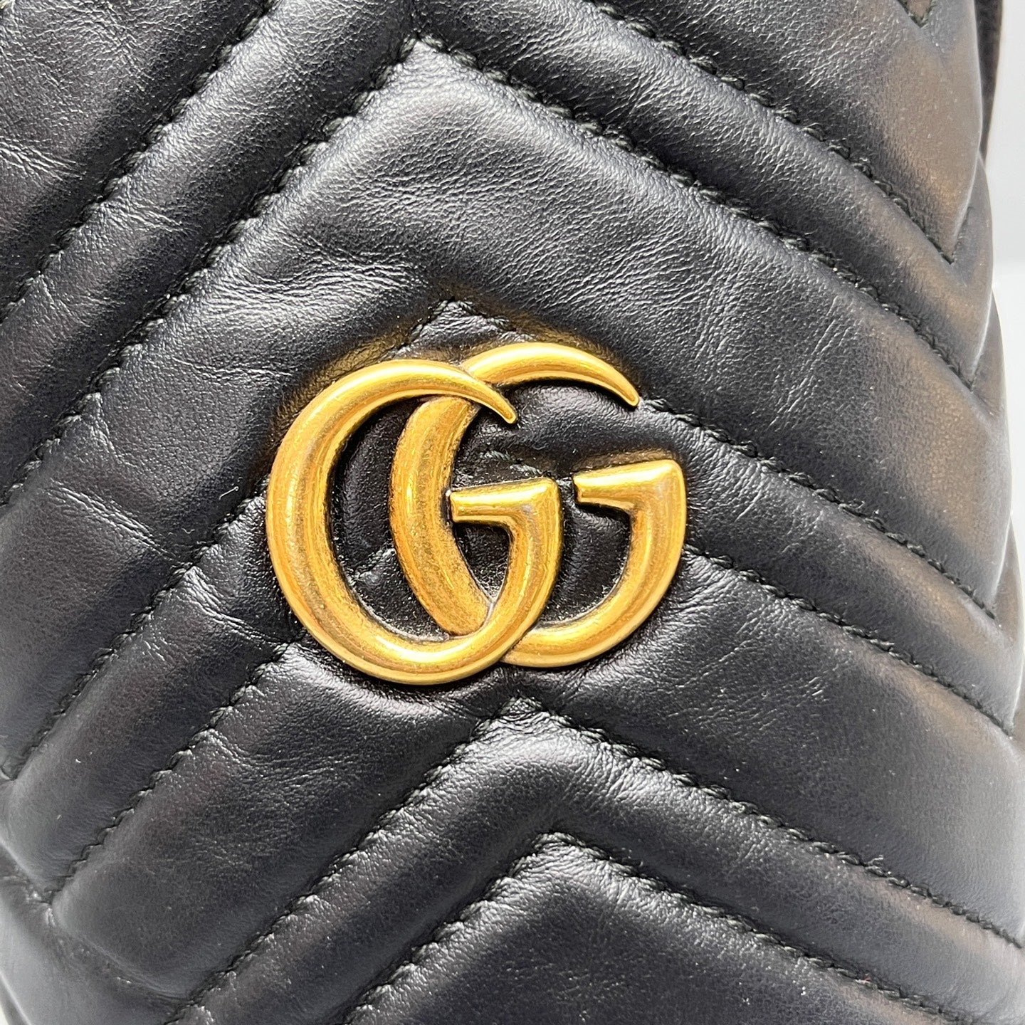 Gucci - Marmont Mini Bucket Bag - Leather - Black - (mini)