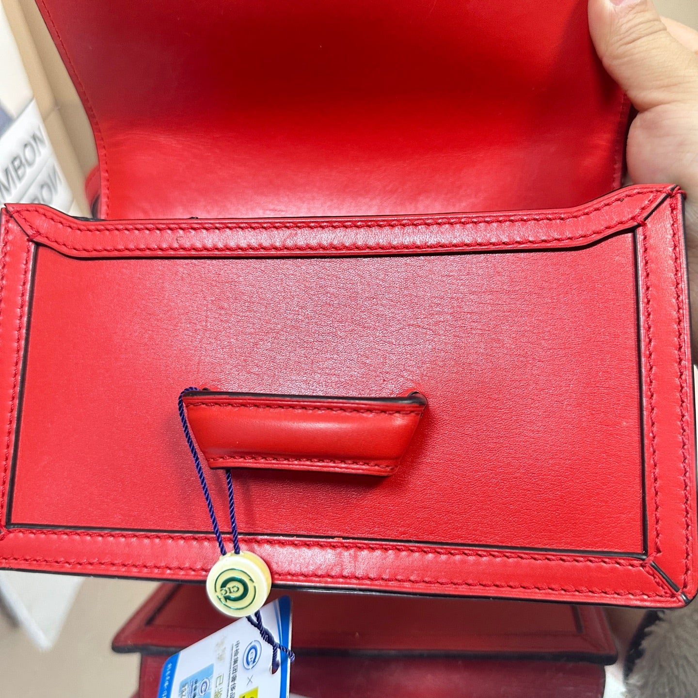 Loewe - Barcelona Triangle Bag - Calfskin leather - Red - (Small)