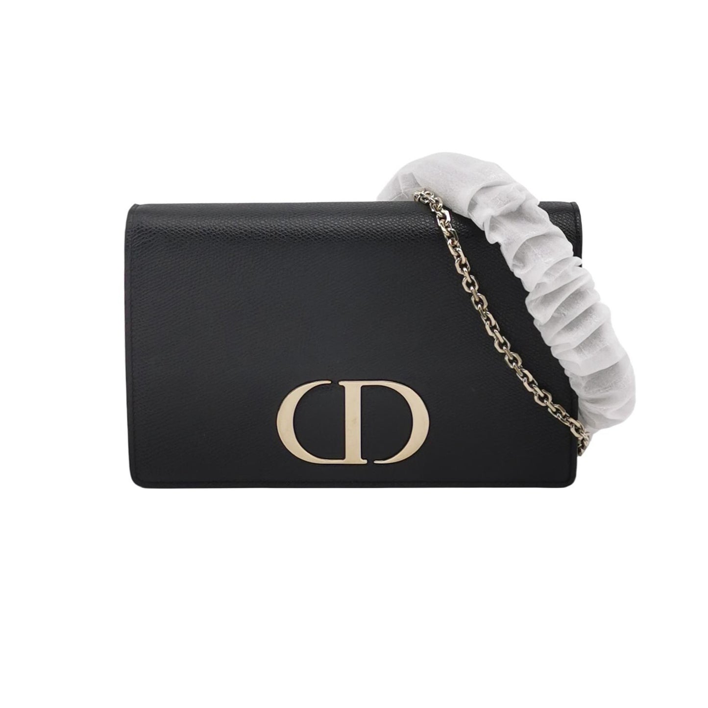 Dior - Dior Caro Wallet On Chain (WOC) - Grained leather - Black - (mini)