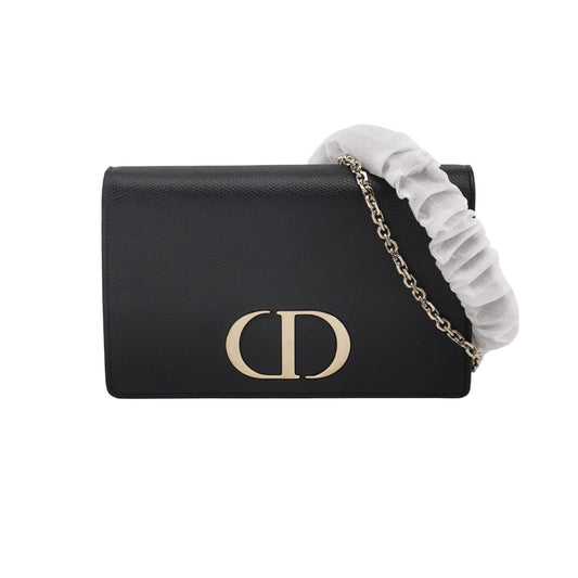 Dior - Dior Caro Wallet On Chain (WOC) - Grained leather - Black - (mini)
