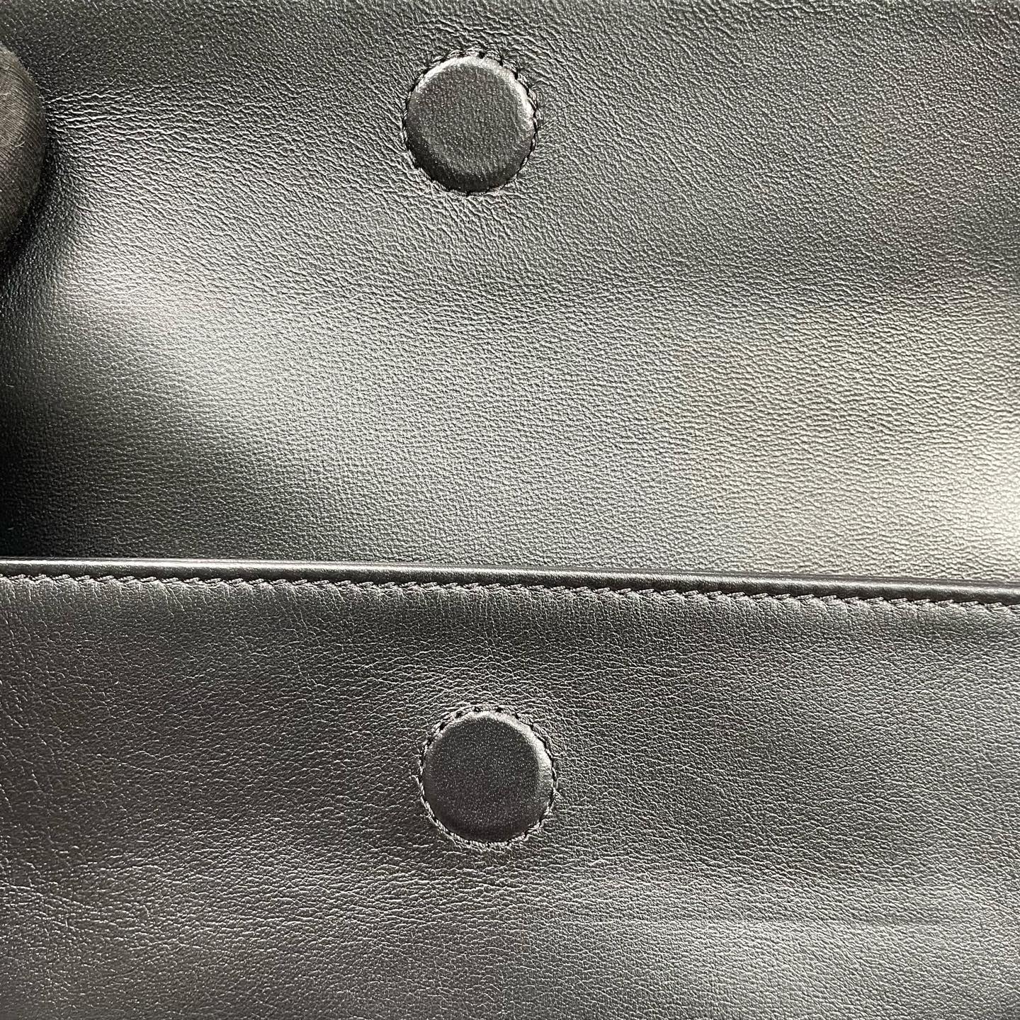 Celine - Triangle Bag - Smooth leather - Black - (mini)