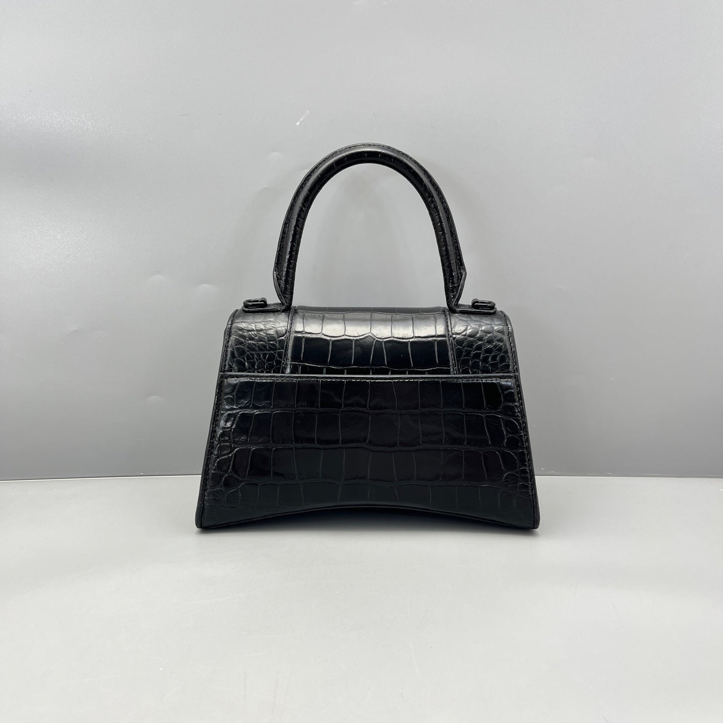 Balenciaga - Hourglass Bag - Leather - Black - (Small)