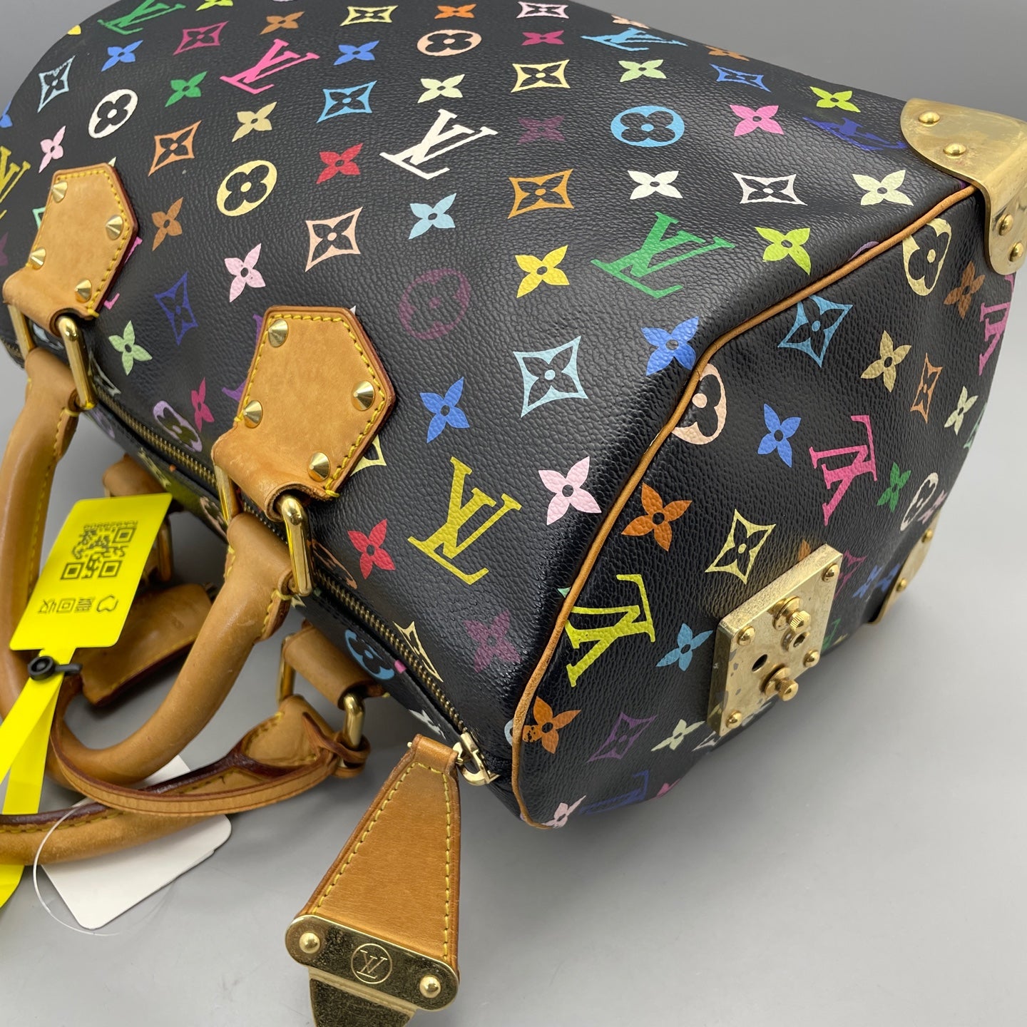 Louis Vuitton - Speedy 30 Monogram Multicolore - Coated canvas with Vachetta leather trim - Black - (Medium)