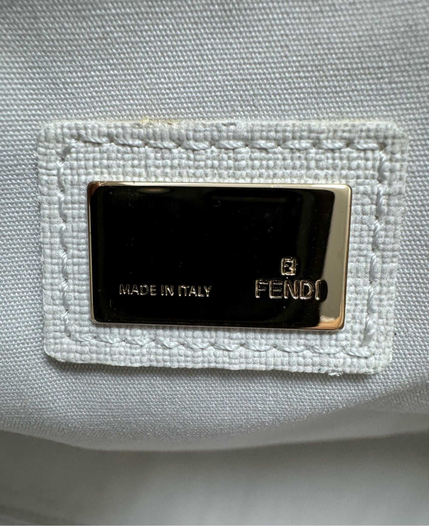 Fendi - FF Monogram Floral Embroidered Tote - Coated canvas and embroidery - White with Brown and Red accents - (medium)