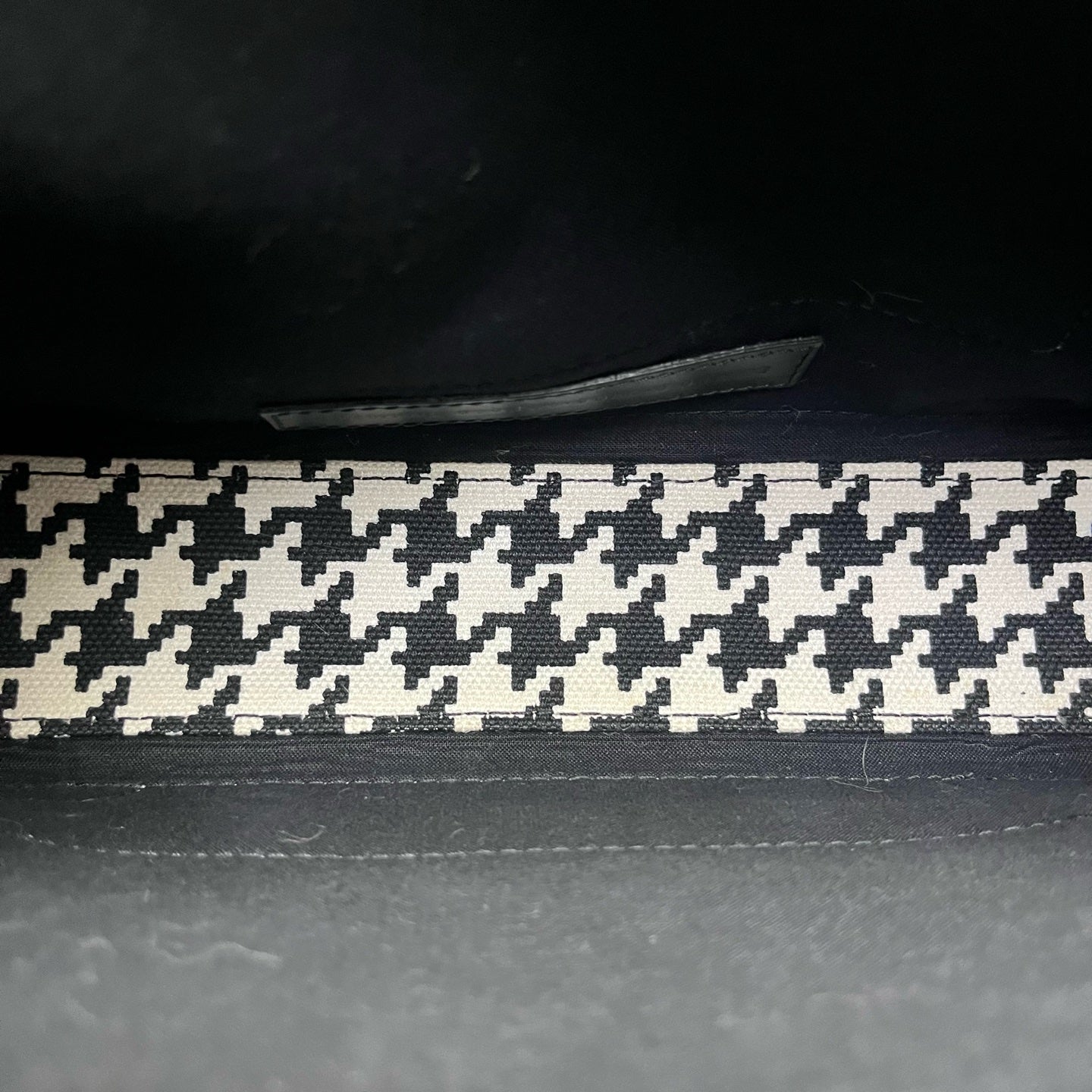 Balenciaga - Houndstooth Canvas Tote Crossbody Bag - Canvas and Leather - Black - (medium)