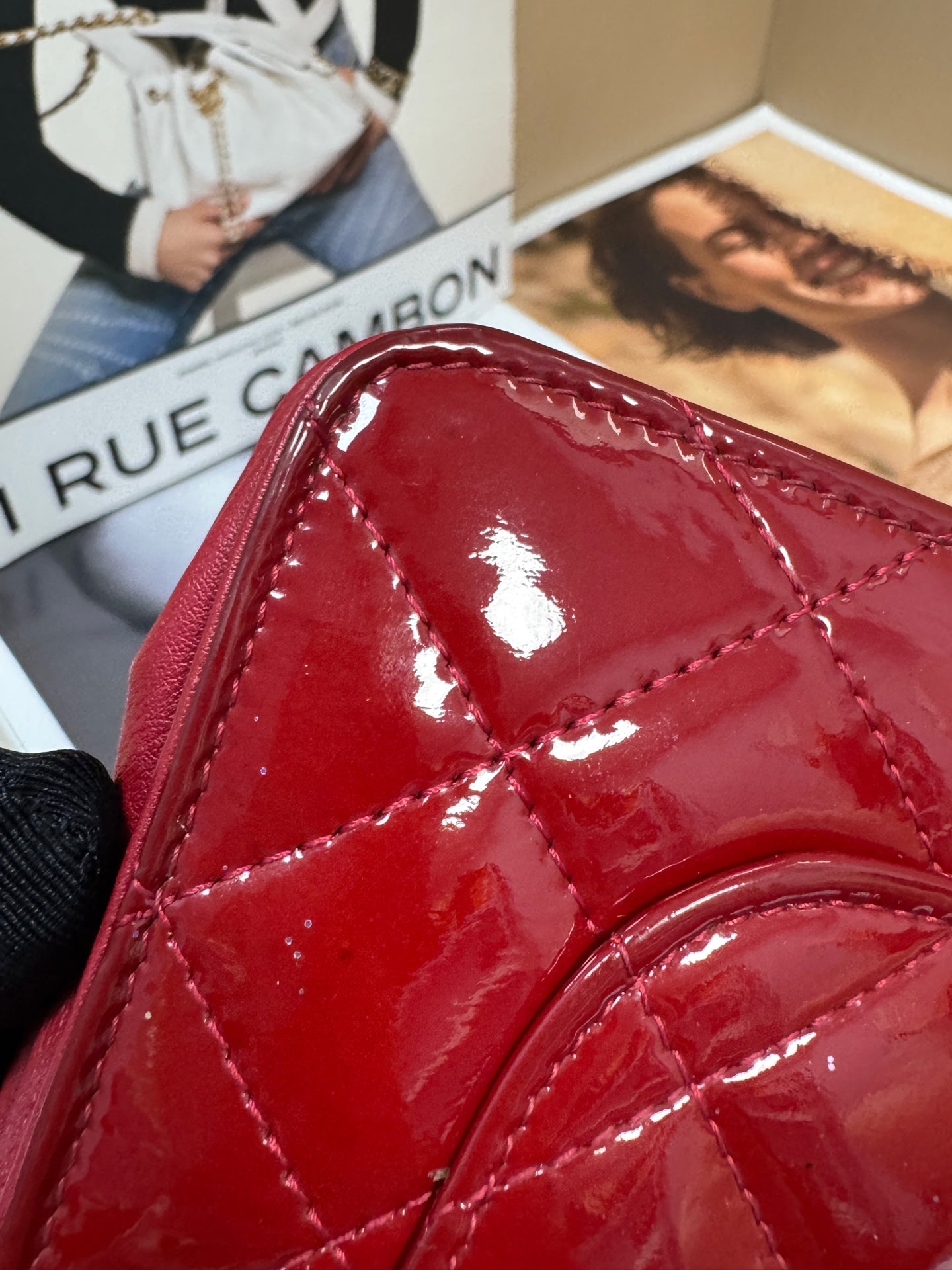 Chanel - Wallet on Chain (WOC) - Patent leather - Red - (mini)