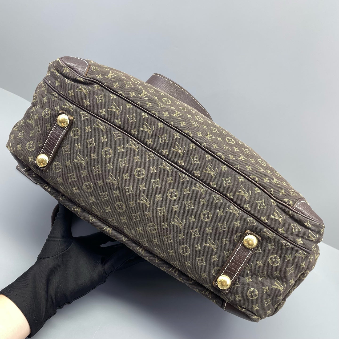Louis Vuitton - Monogram Denim Messenger Bag - Denim and Leather - Brown - (Large)