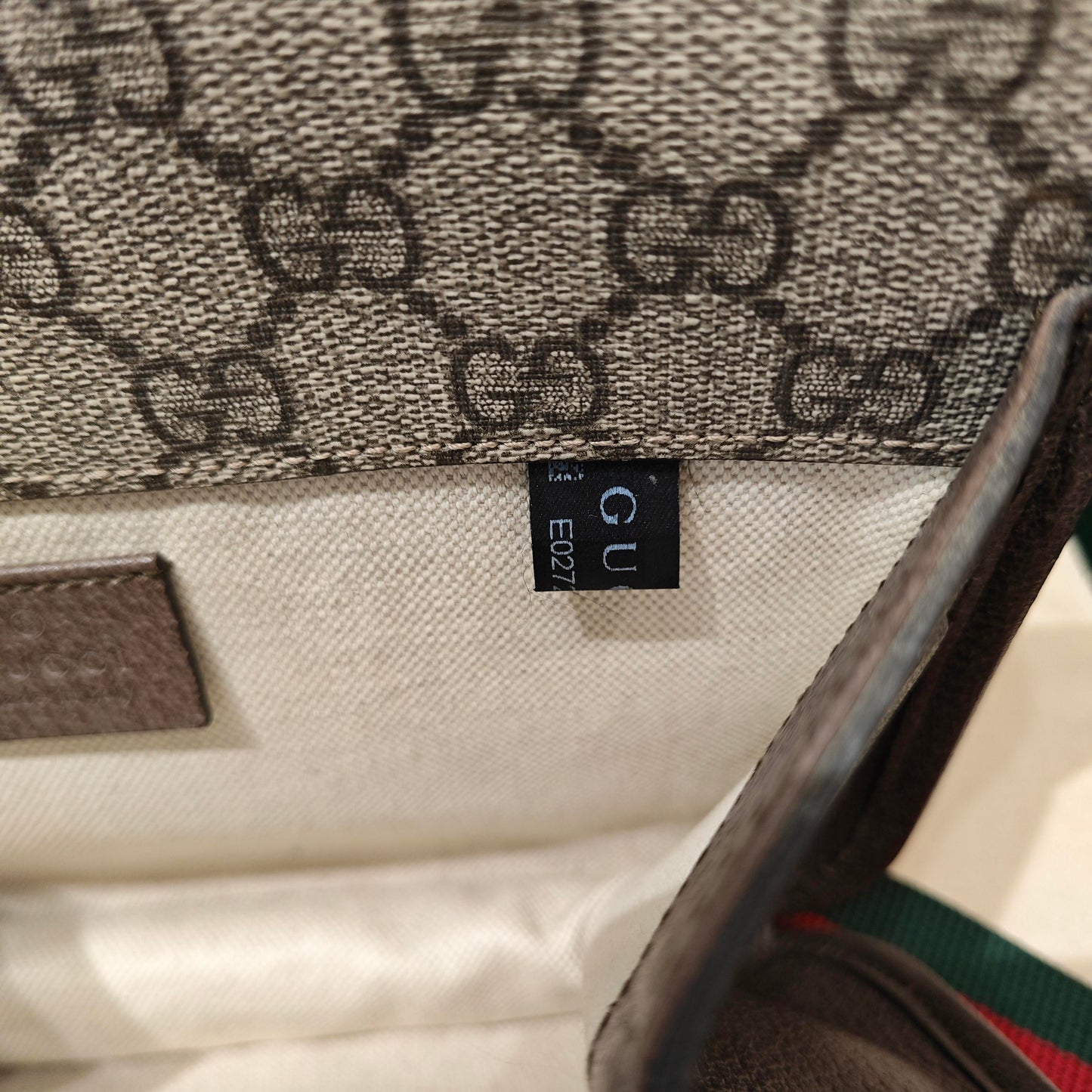 Gucci - Tiger Head Double-Sided GG Supreme Shoulder Bag - GG Supreme coated canvas with leather trim - Beige and Brown with Green and Red Web - (Small)