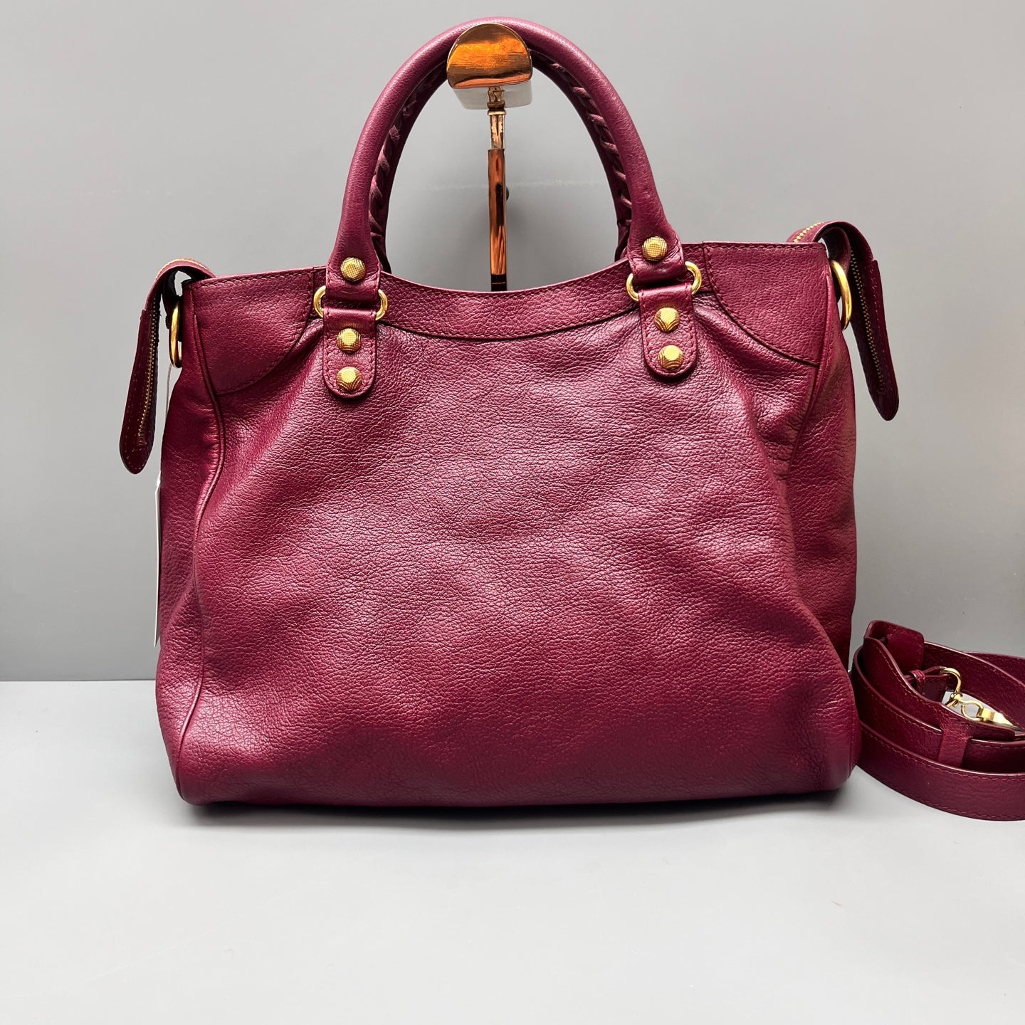 Balenciaga - City Bag - Grained leather - Burgundy - (medium)