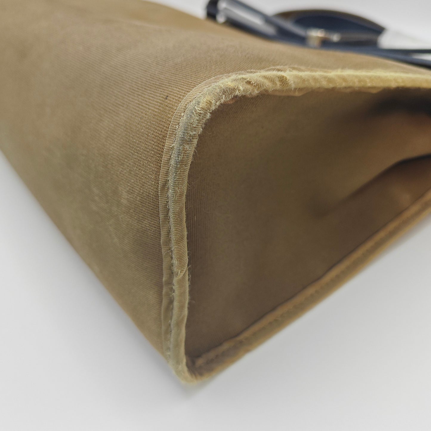 Hermès - Herbag 31 - Blue leather and brown canvas - Blue - (medium)
