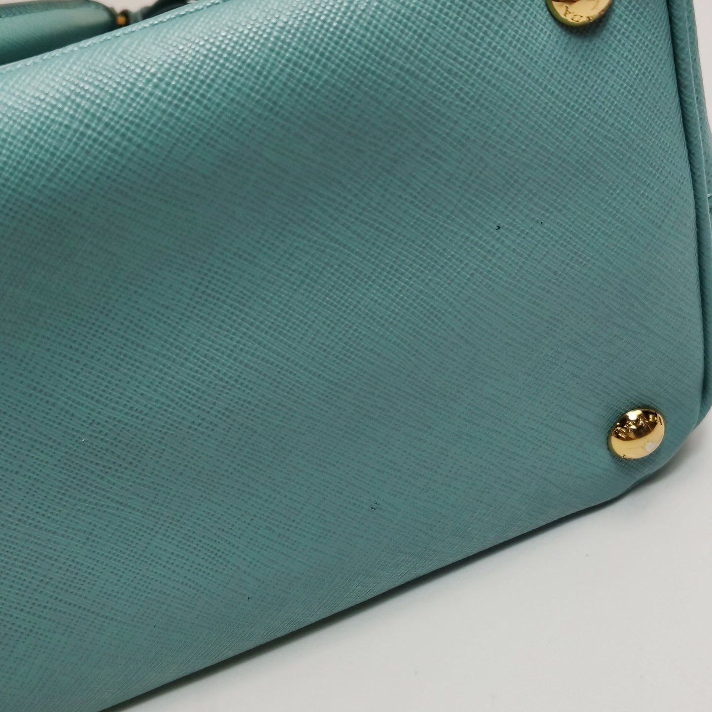 Prada - BN1801 Saffiano Lux Tote - Saffiano leather - Blue - (medium)