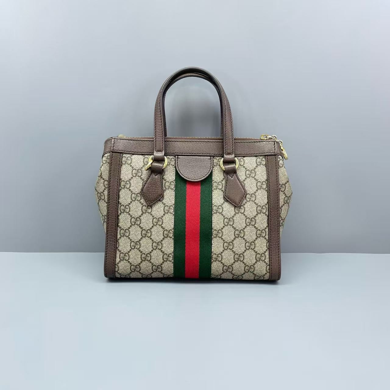 Gucci - Ophidia GG Supreme Mini Top Handle Bag - GG Supreme canvas and leather - Brown - (Mini)