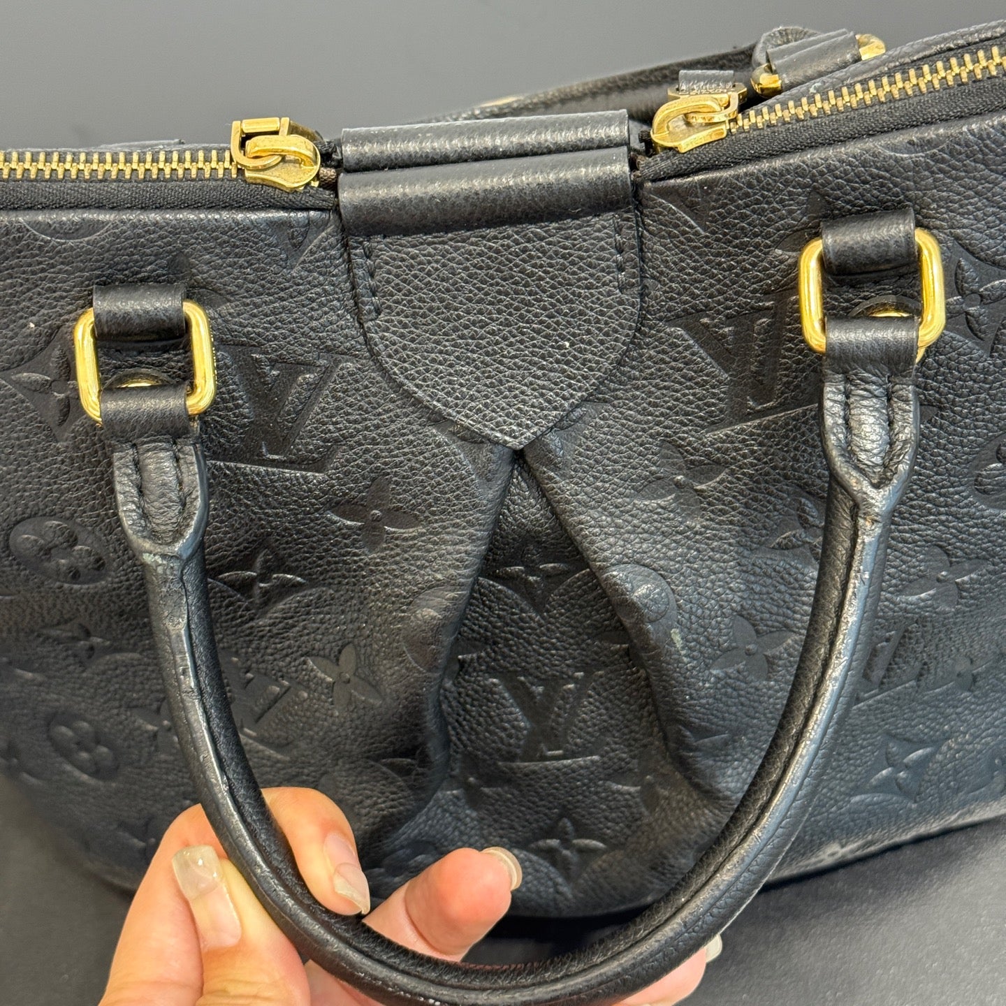 Louis Vuitton - Monogram Empreinte Convertible Top Handle Bag - Leather - Black - (medium)