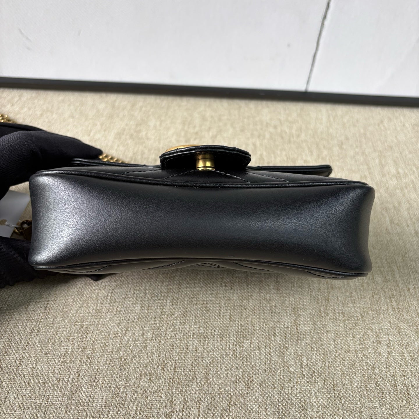 Gucci - GG Marmont Mini - Leather - Black - (mini)