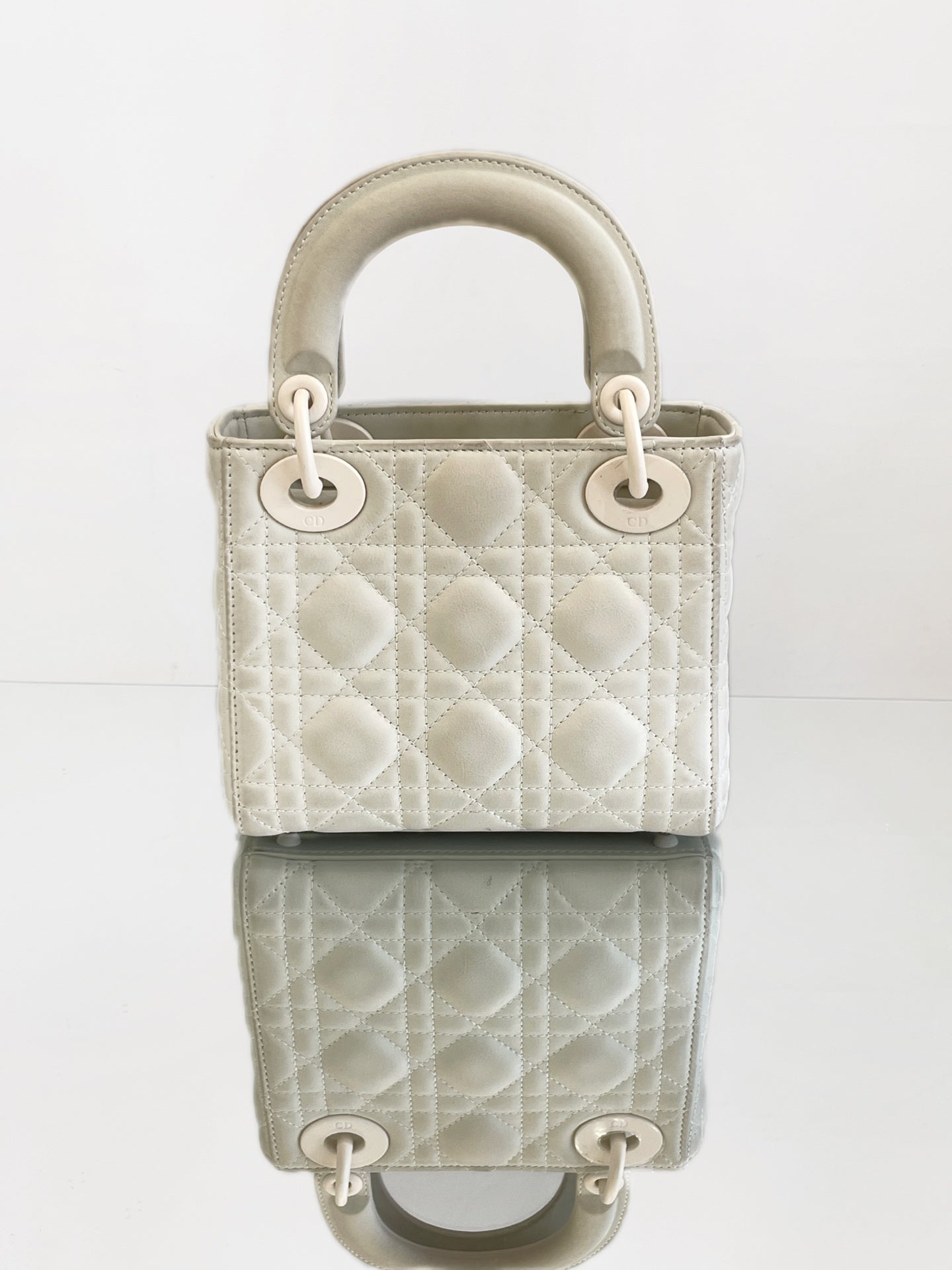 Dior - Lady Dior My ABCDior Bag - Leather - White - (mini)
